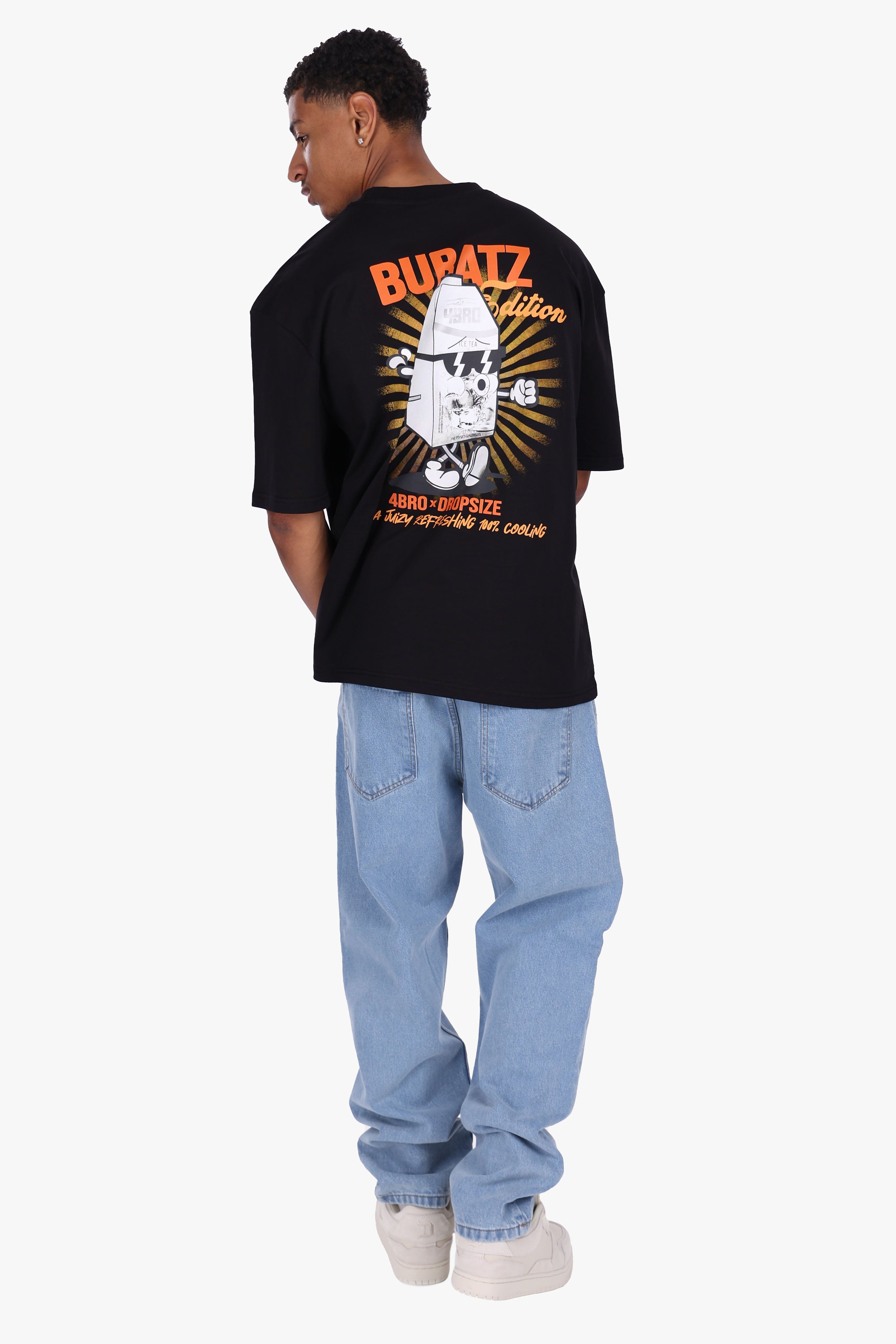 4BRO BUBATZ T-SHIRT BLACK/ORANGE