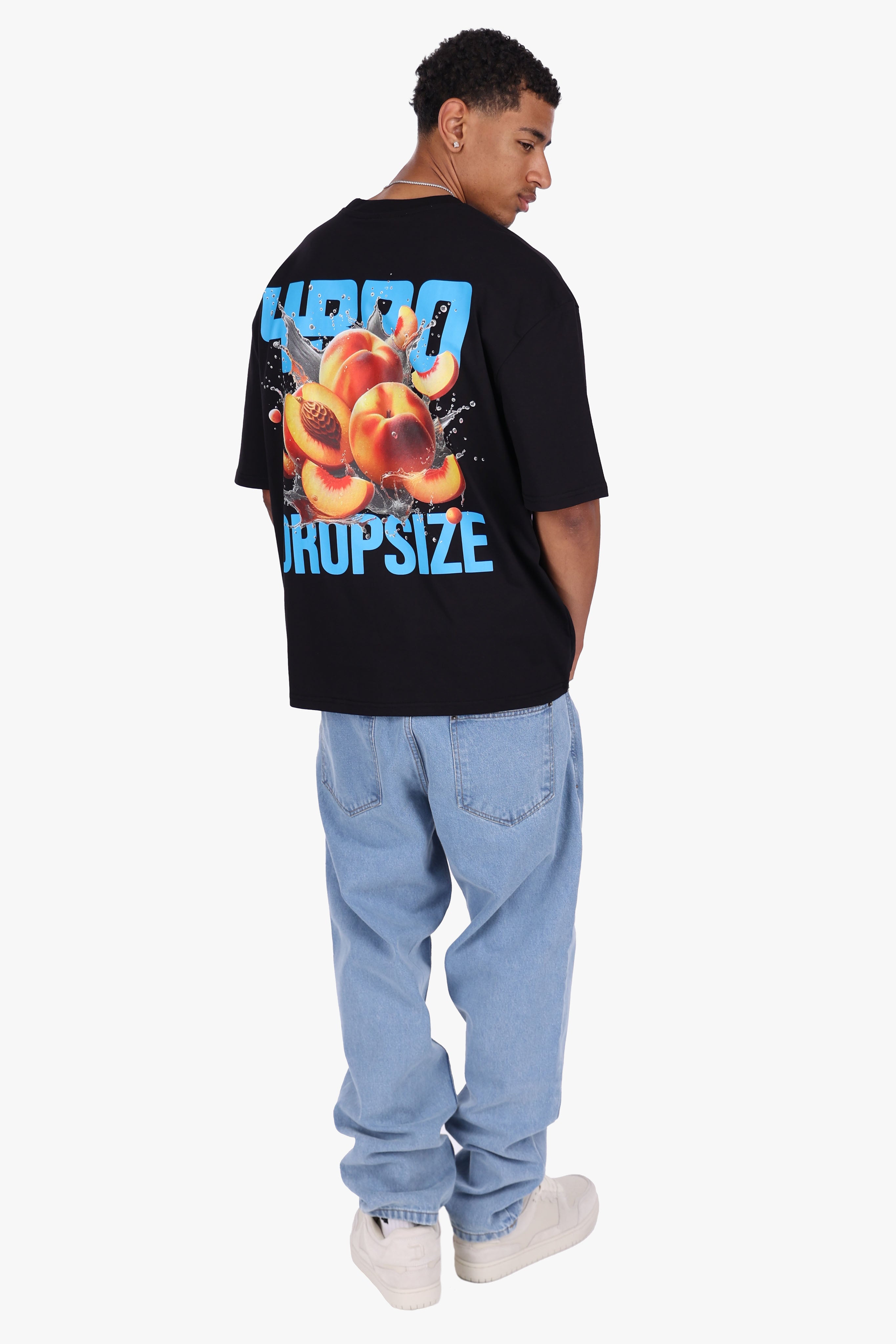 4BRO PEACH T-SHIRT BLACK