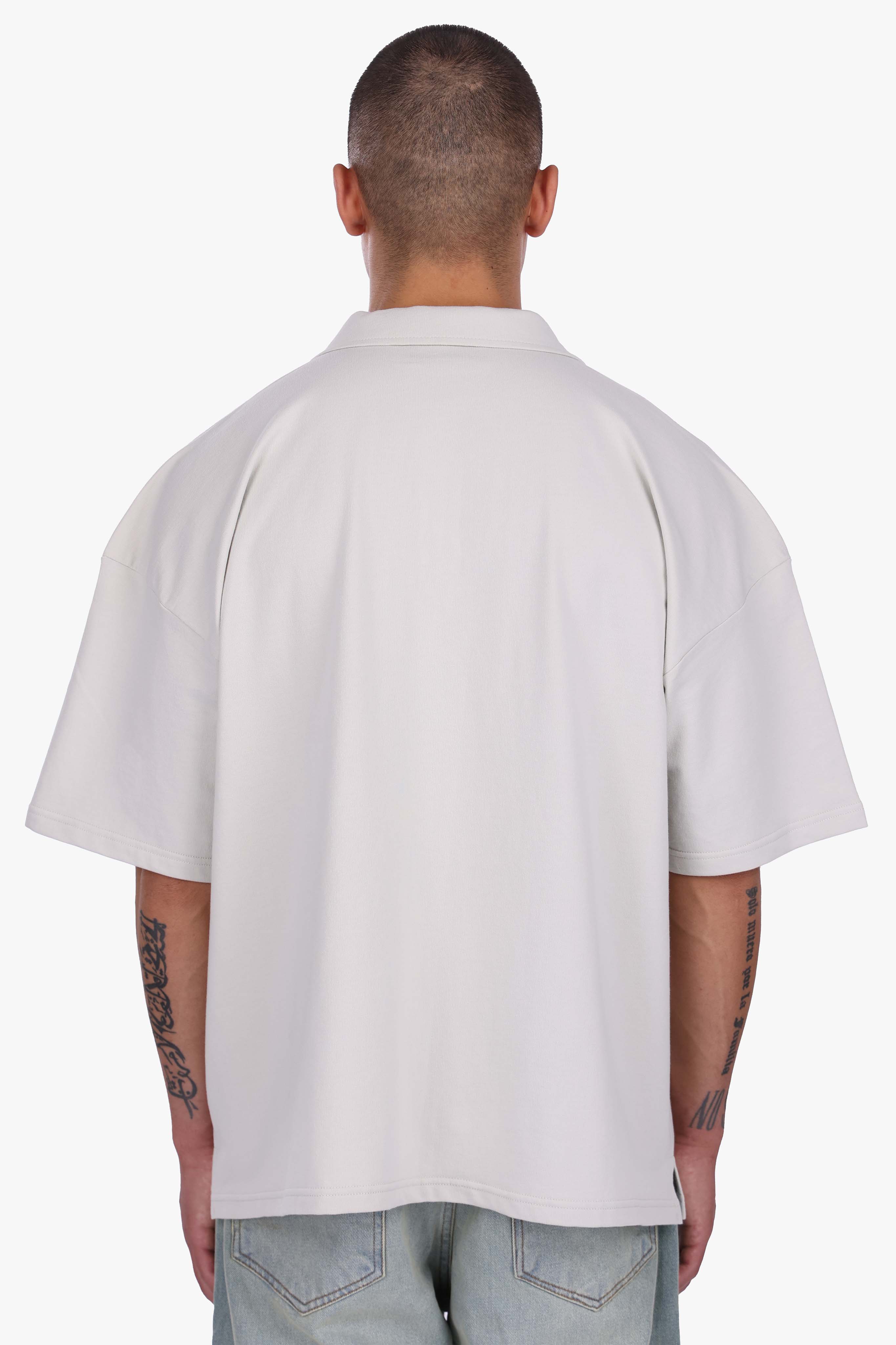 BASIC POLO SHIRT LIGHT GREY