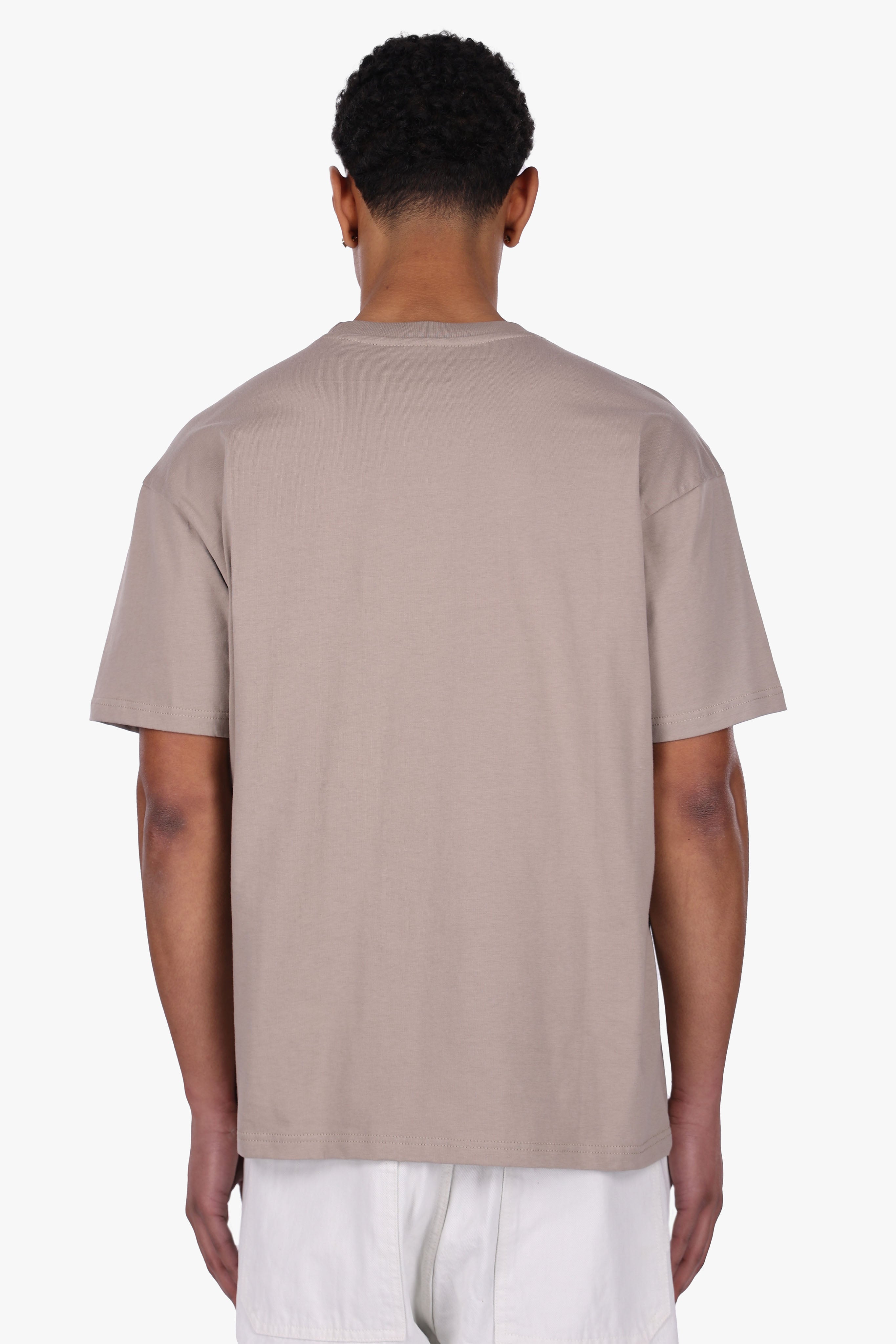 REGULAR FIT T-SHIRT SIMPLY TAUPE