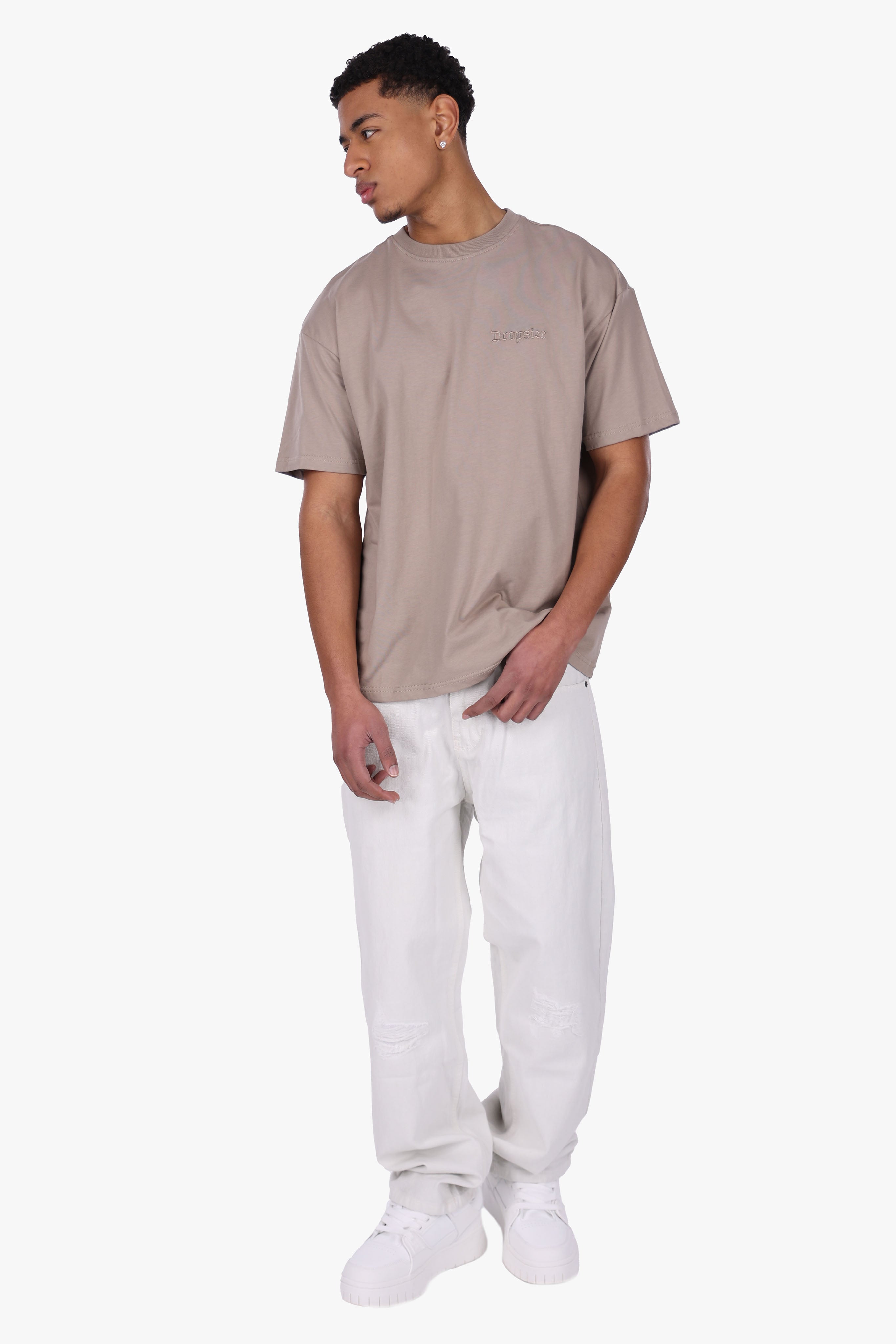 REGULAR FIT T-SHIRT SIMPLY TAUPE
