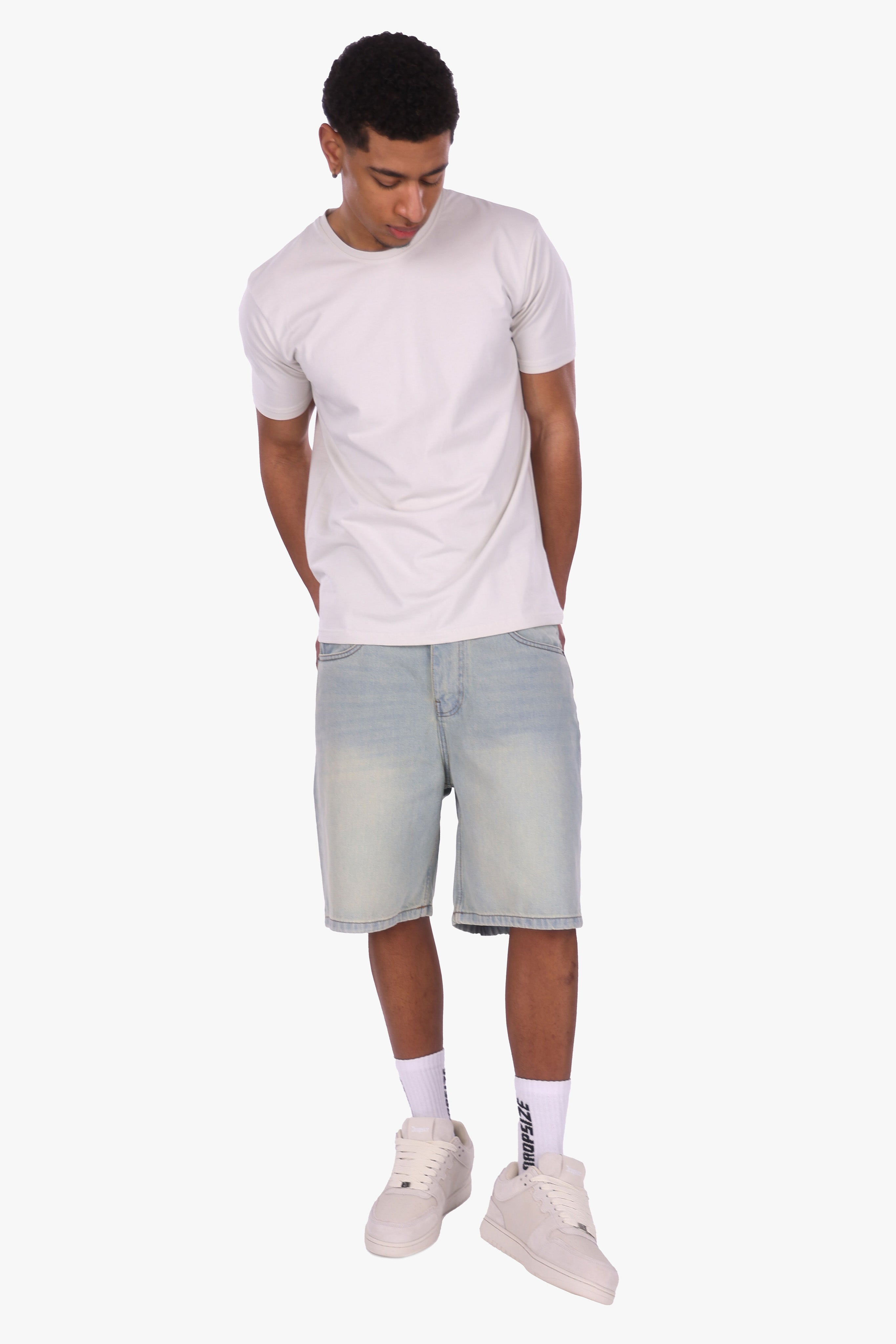 SLIM FIT T-SHIRT LIGHT GREY