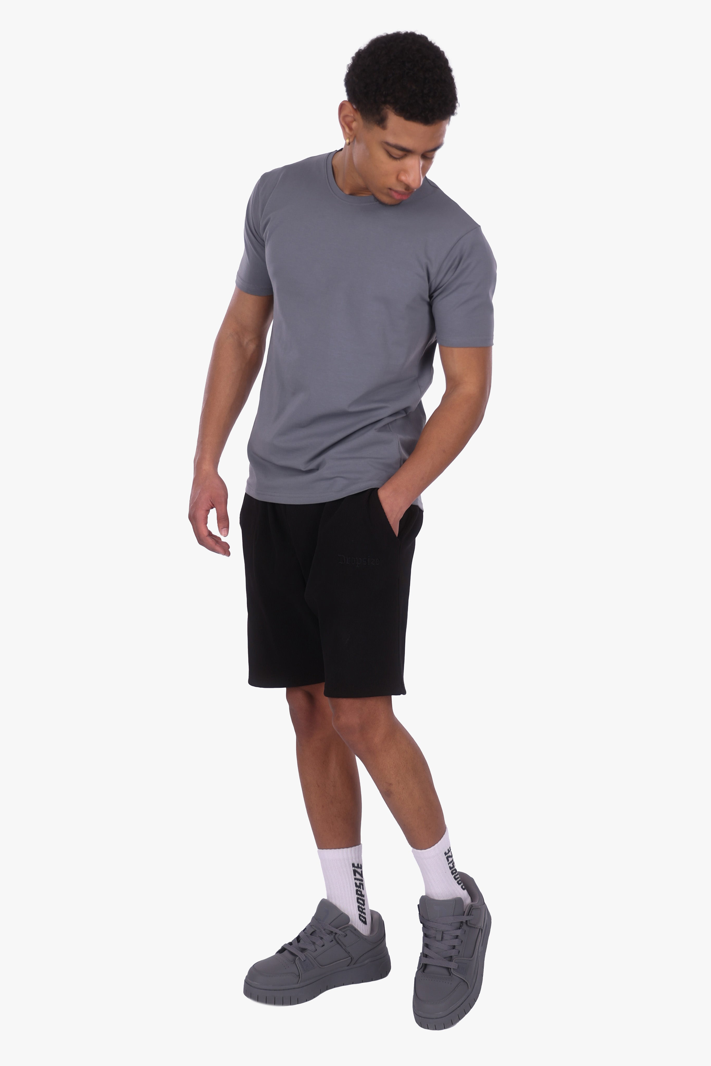 SLIM FIT T-SHIRT STEEL GREY