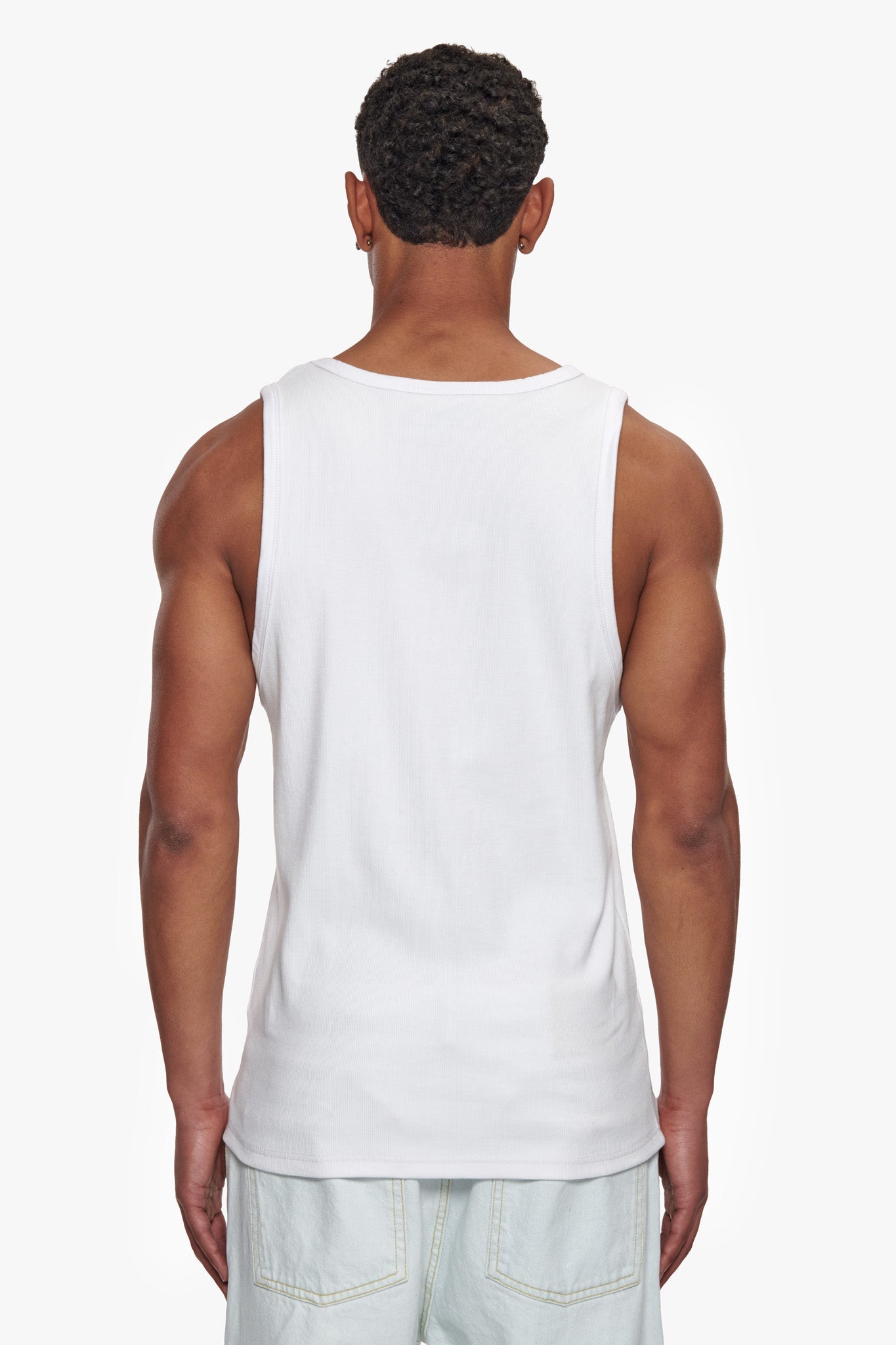 RIB TANK TOP WHITE