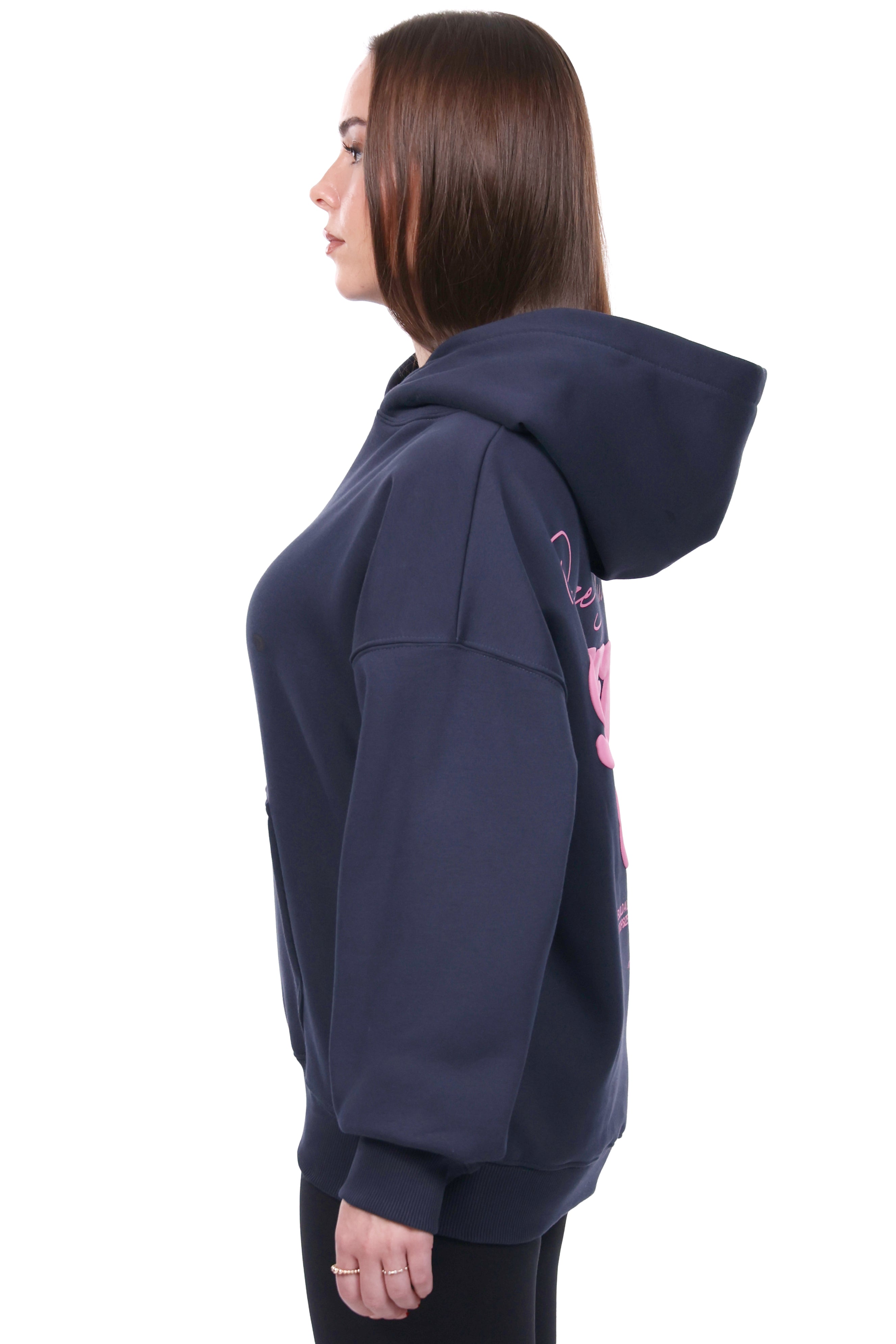 WOMENS STREET CLUB HOODIE NAVY