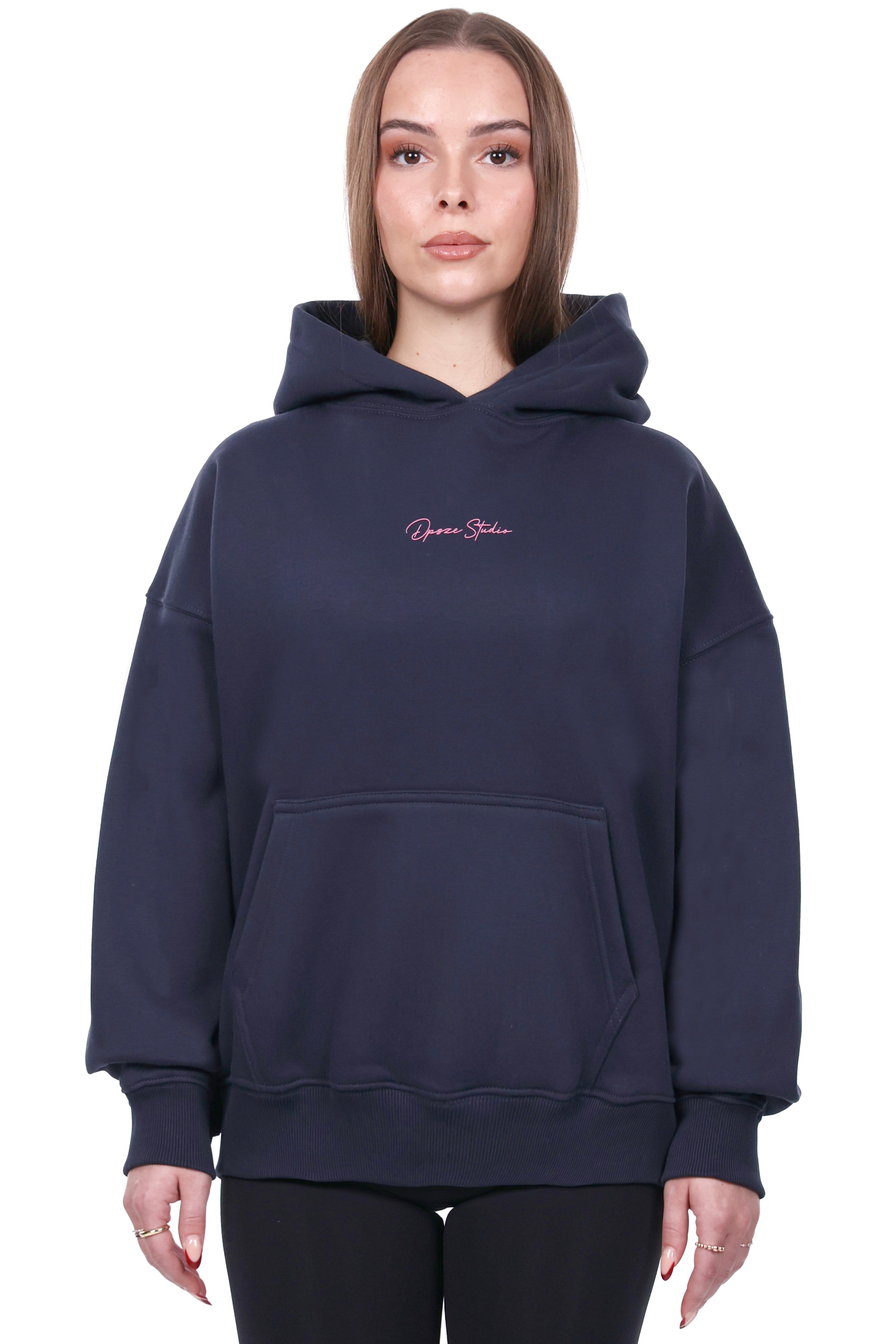WOMENS STREET CLUB HOODIE NAVY