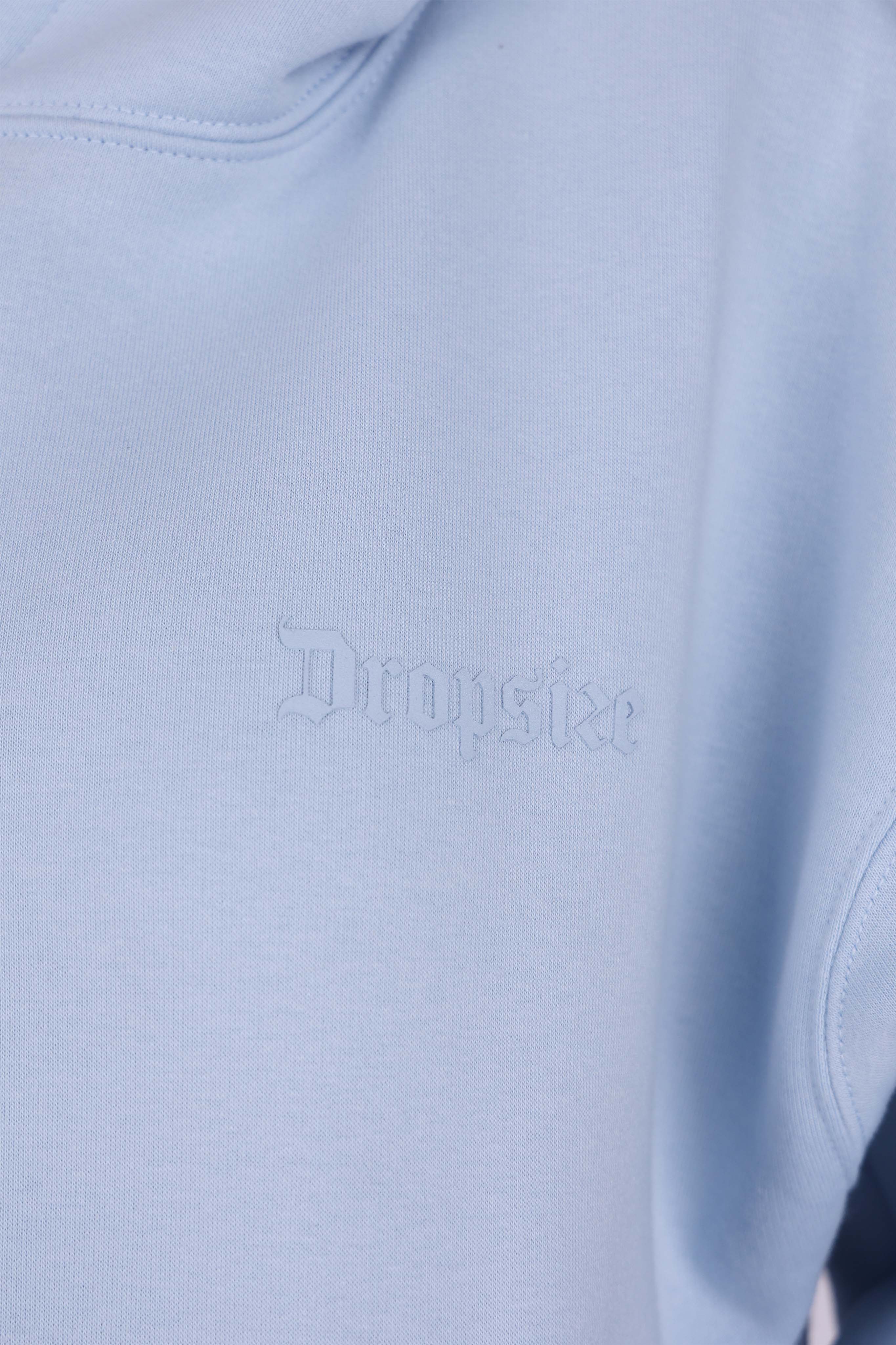 WOMEN BASIC COZY HOODIE BABY BLUE