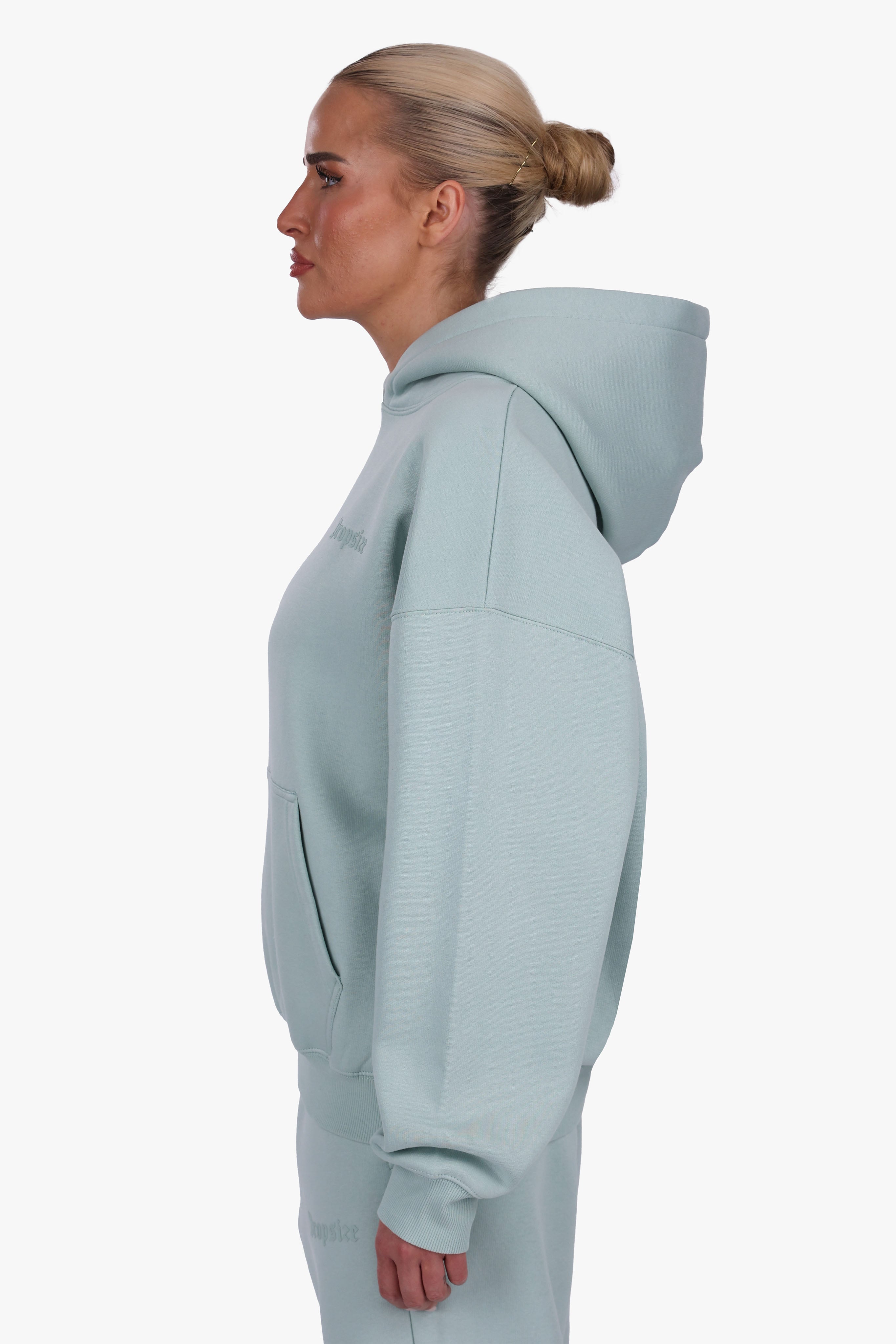 WOMEN BASIC COZY HOODIE MINT
