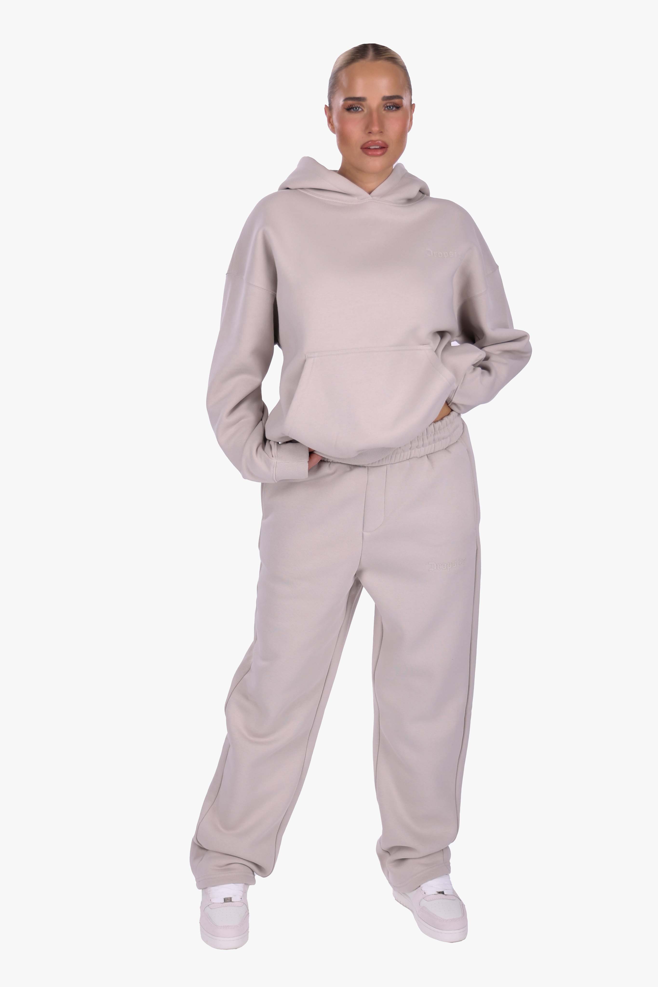 WOMEN BASIC COZY HOODIE MOON BEAN