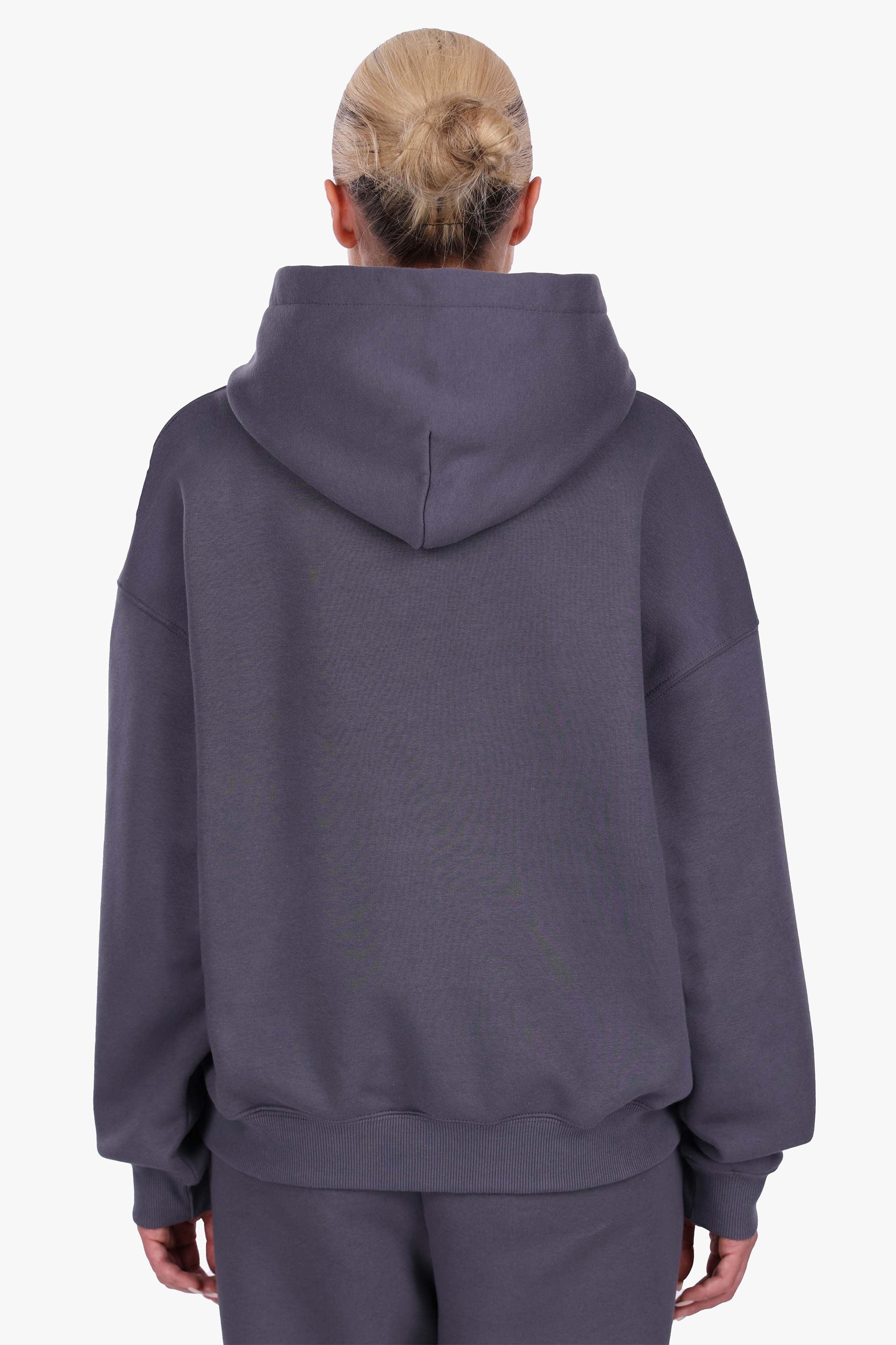 WOMEN BASIC COZY HOODIE STEEL GREY