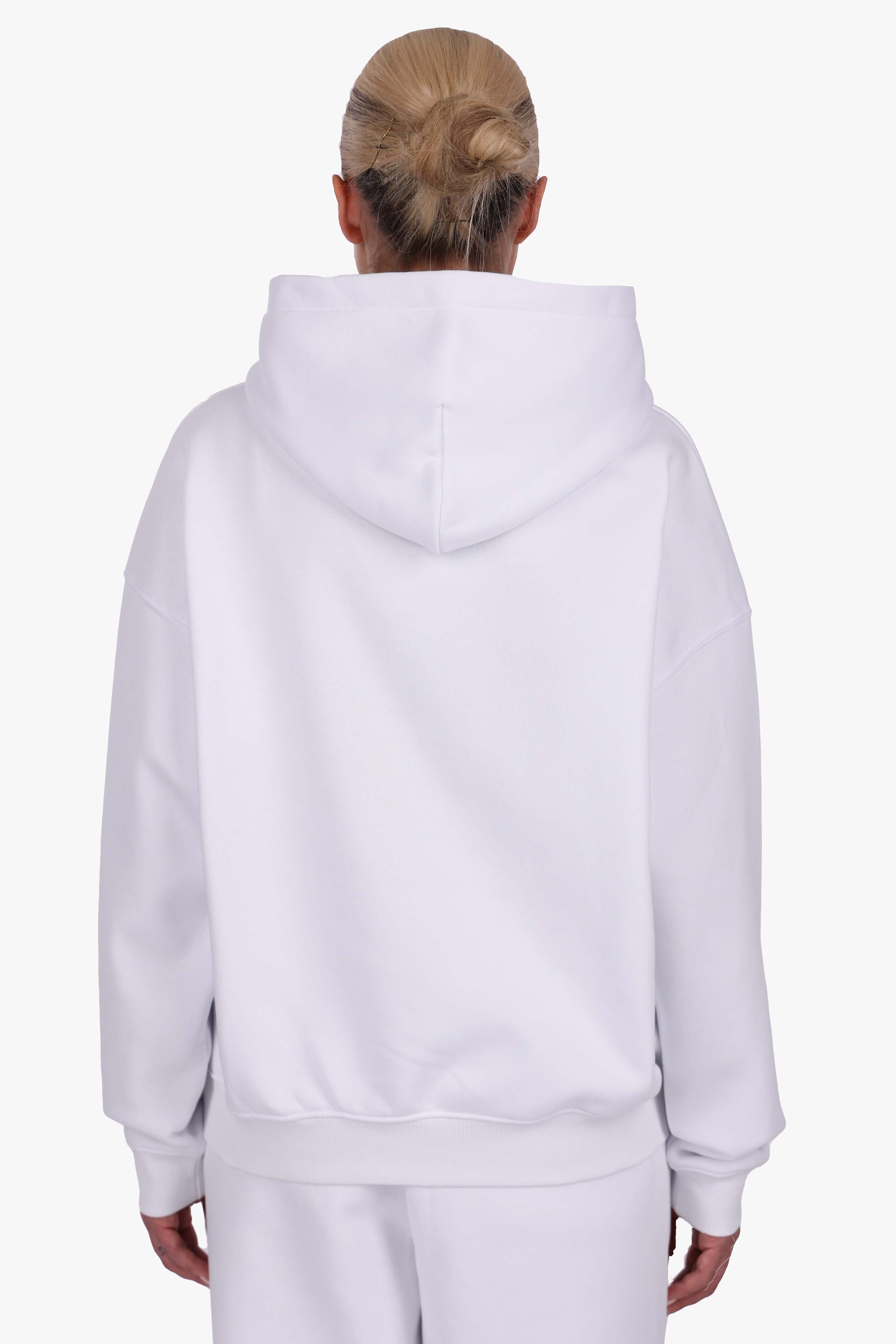 WOMEN BASIC COZY HOODIE WHITE