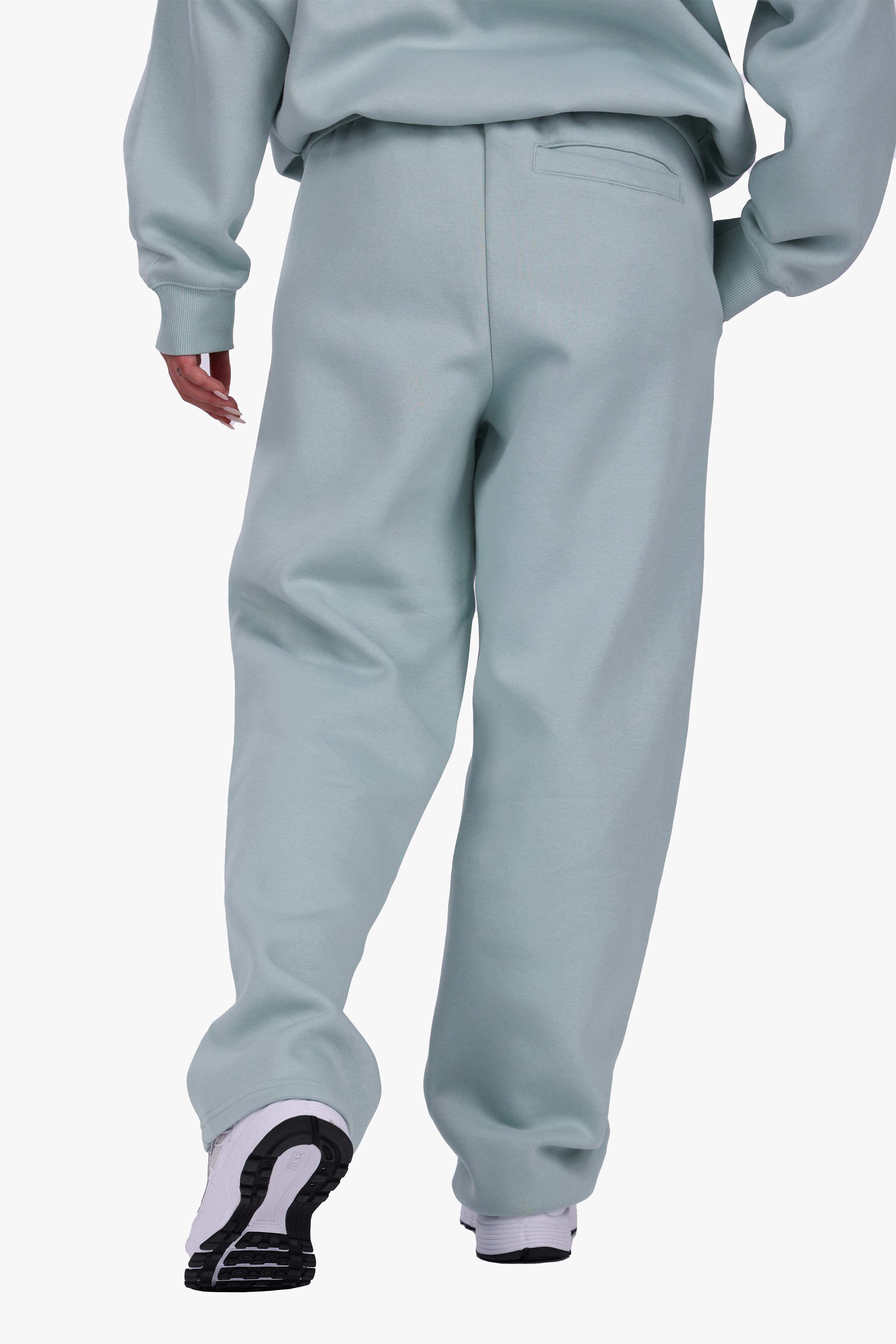 WOMEN BASIC COZY OPEN LEG JOGGER MINT