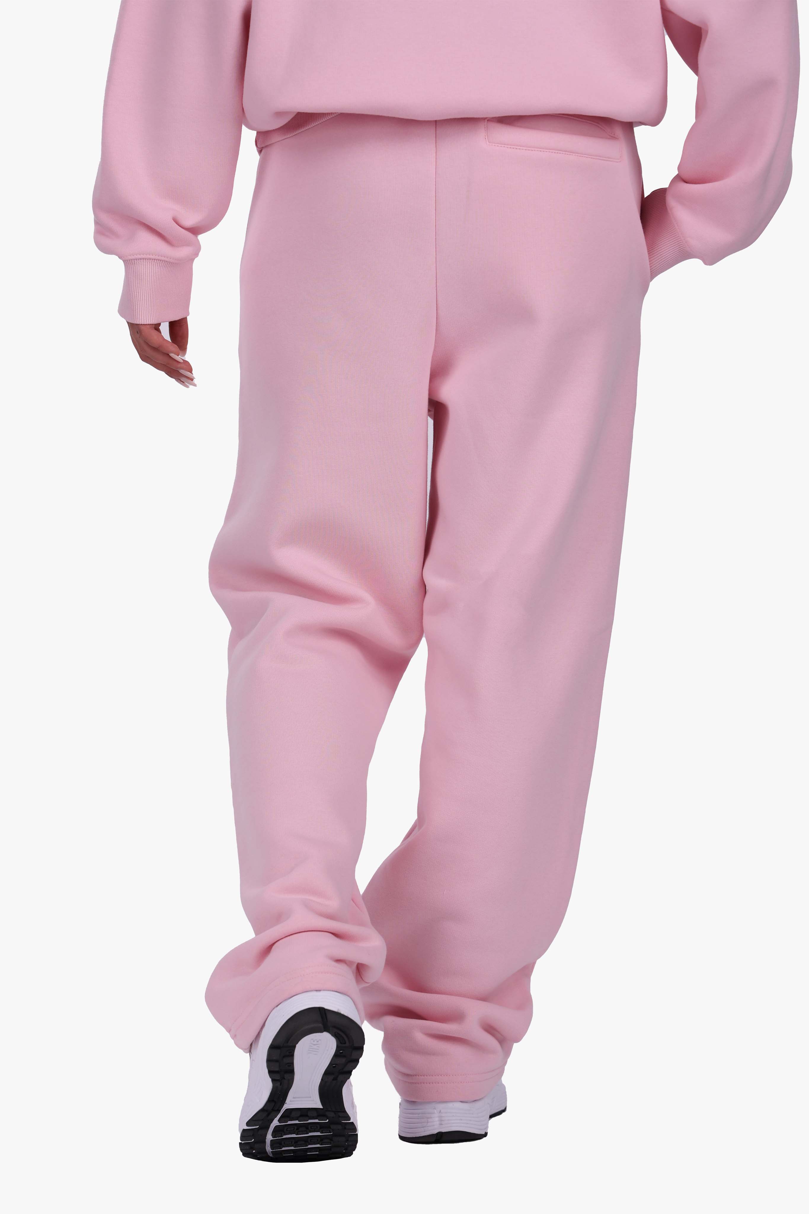 WOMEN BASIC COZY OPEN LEG JOGGER PINK