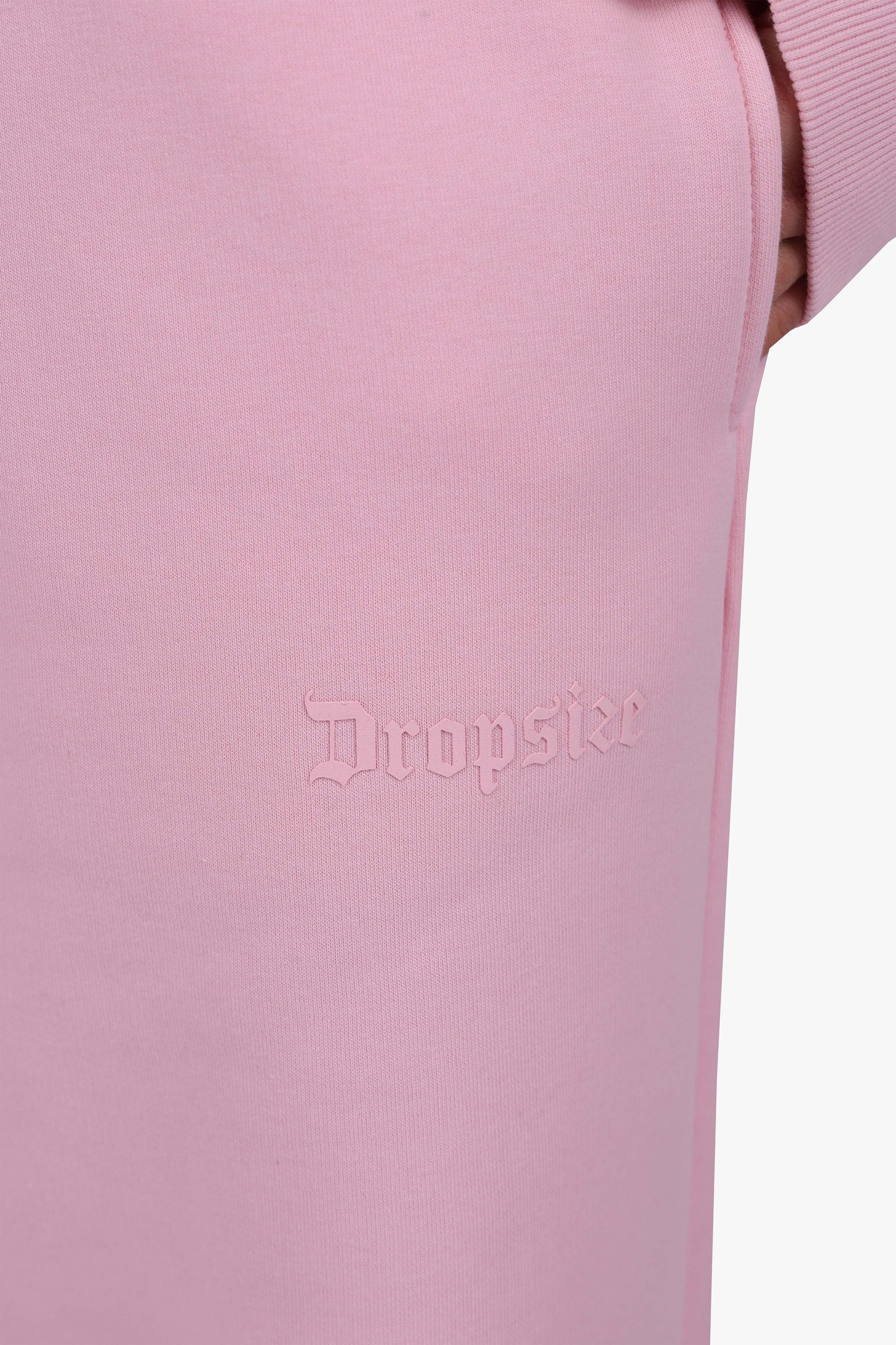 WOMEN BASIC COZY OPEN LEG JOGGER PINK