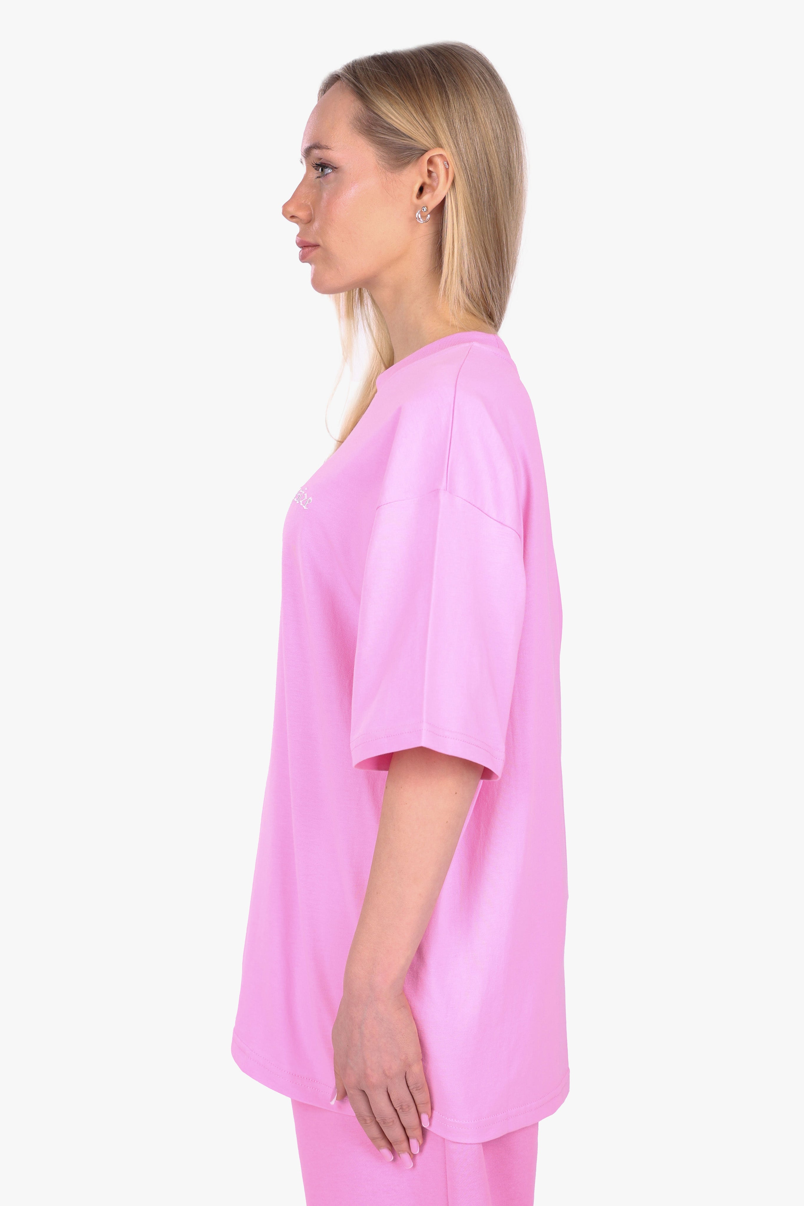 HEAVY OVERSIZE LADIES T-SHIRT PINK