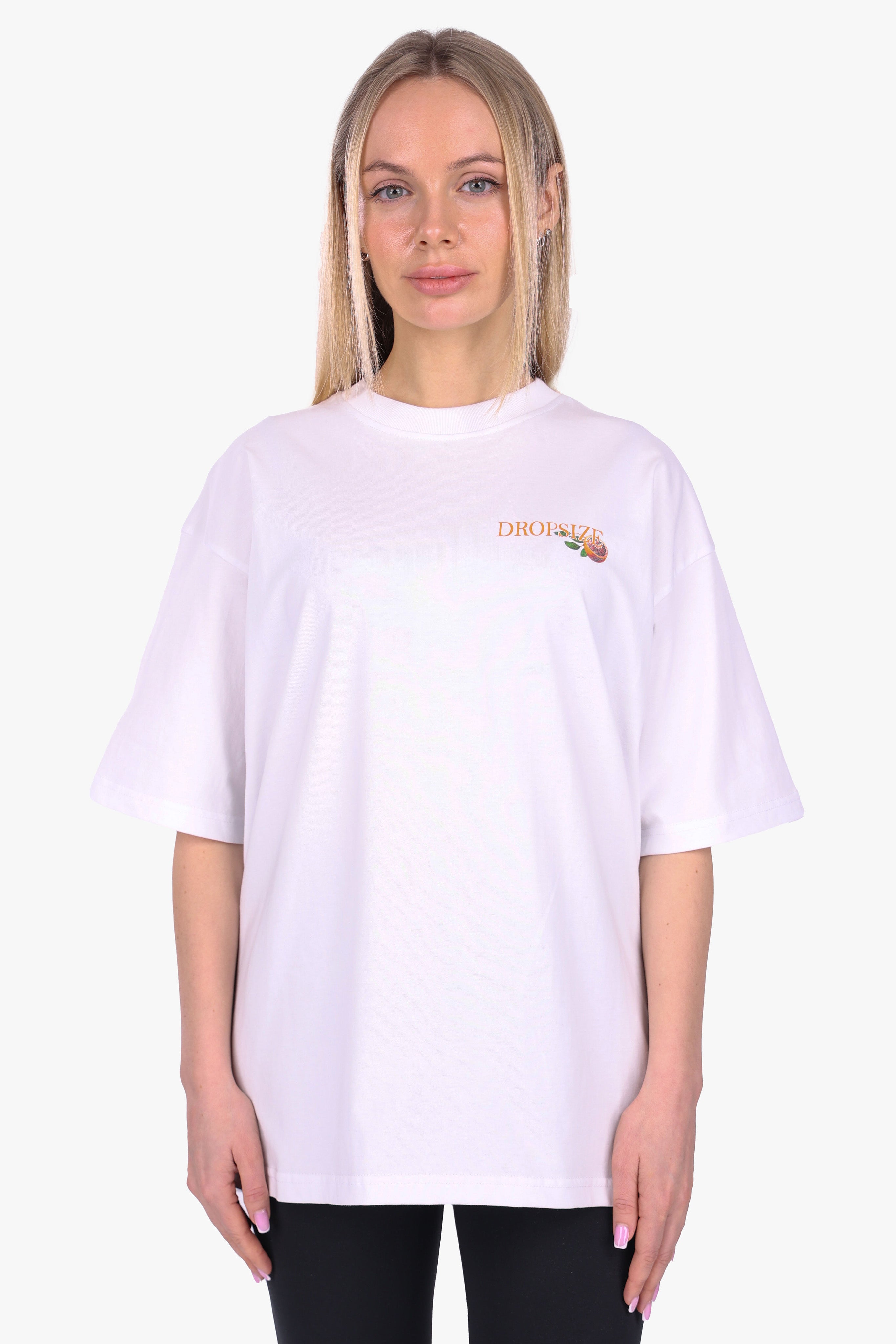 HEAVY OVERSIZE ORANGES T-SHIRT WHITE