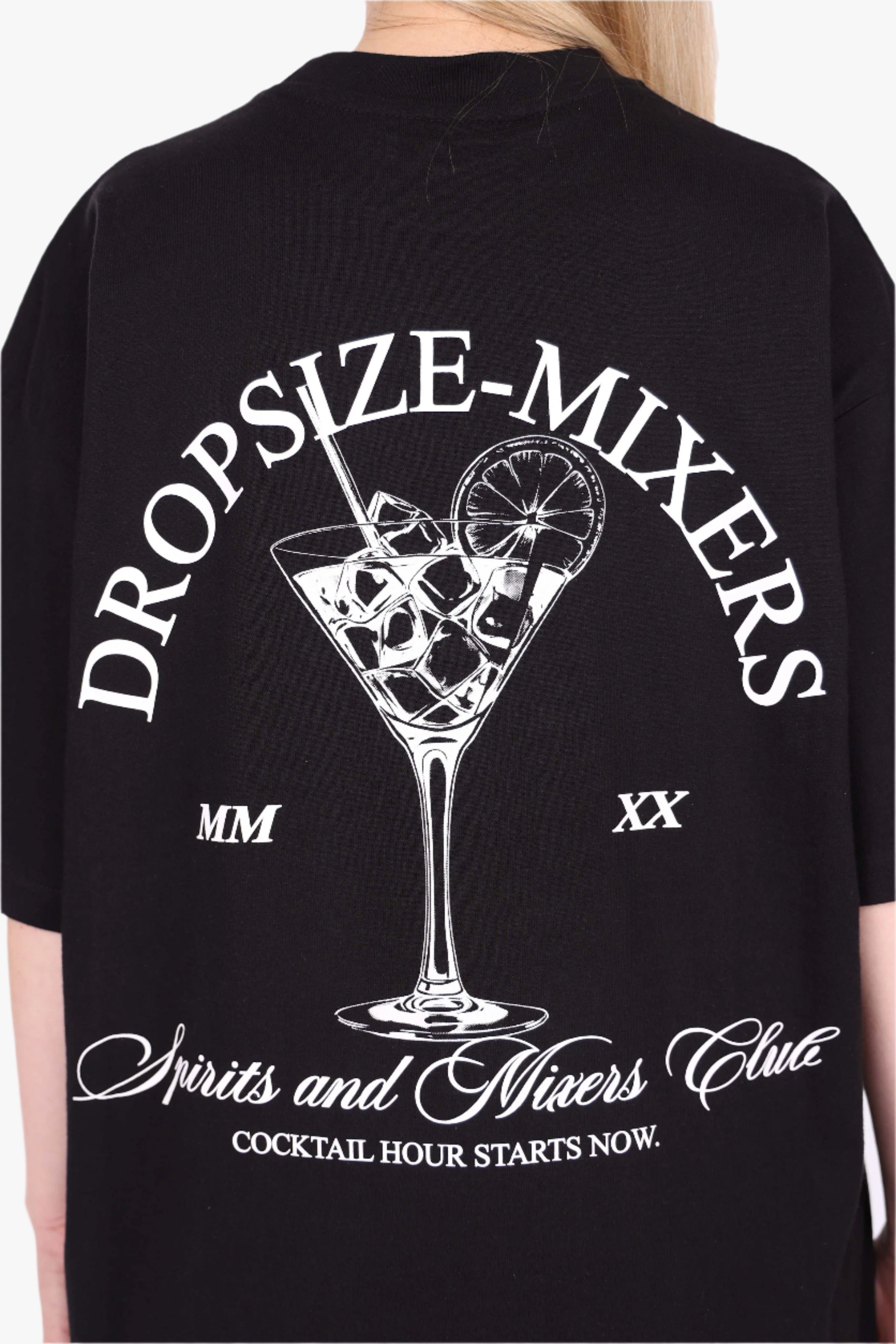 HEAVY OVERSIZE COCKTAIL T-SHIRT BLACK