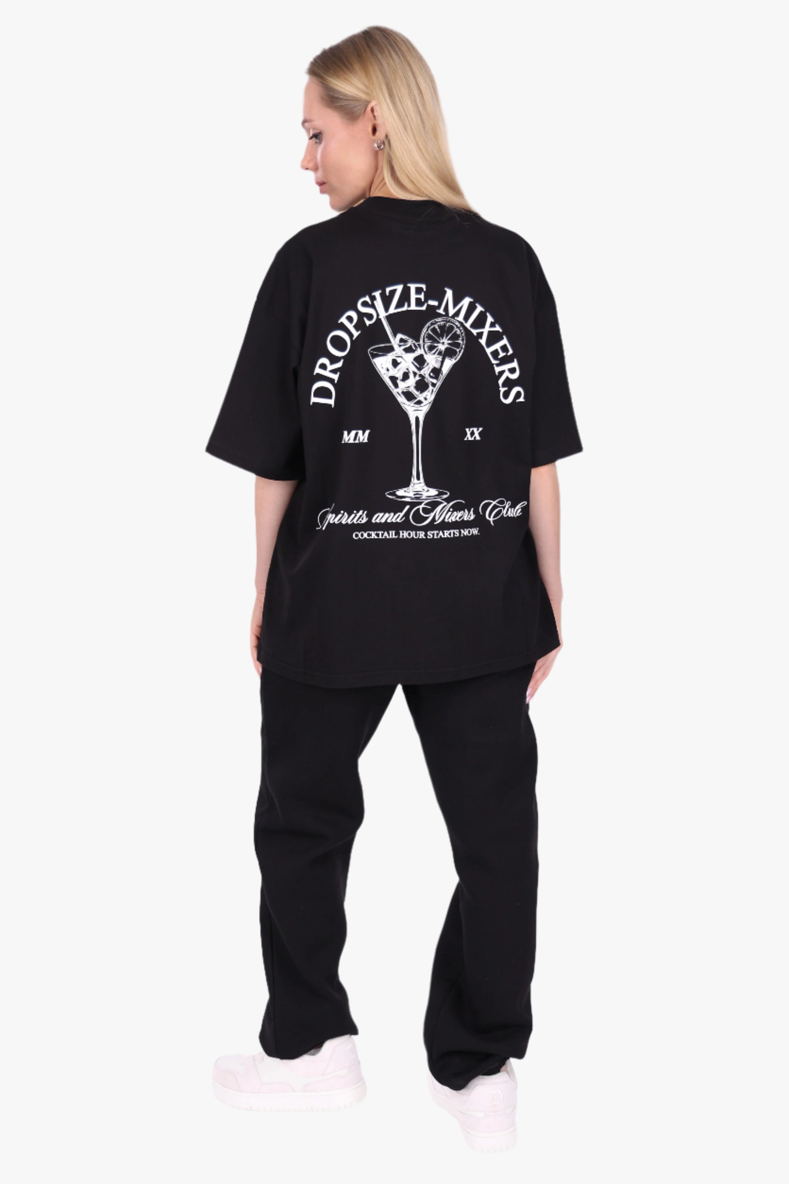 HEAVY OVERSIZE COCKTAIL T-SHIRT BLACK