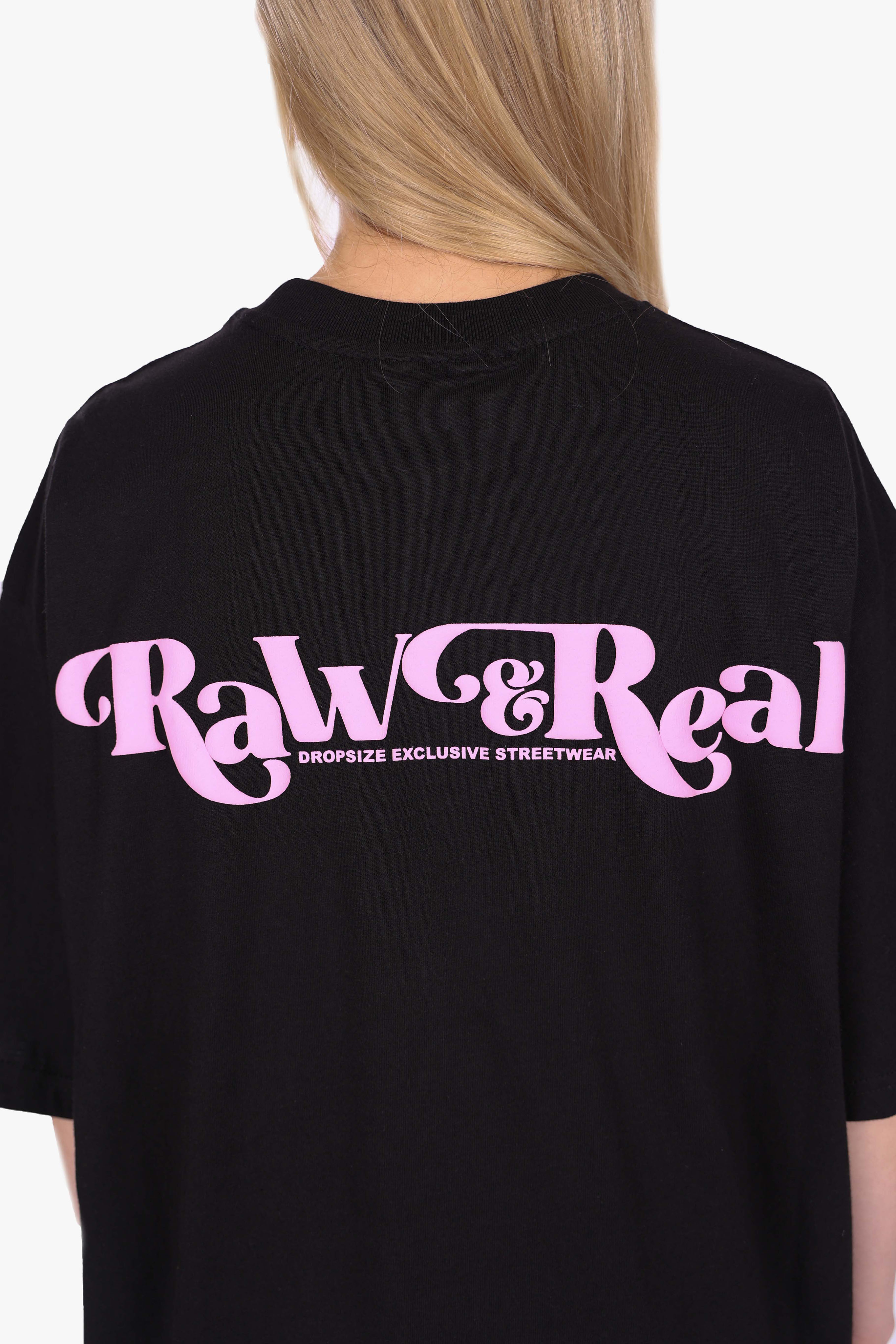 HEAVY OVERSIZE RAW AND REAL TSHIRT BLACK