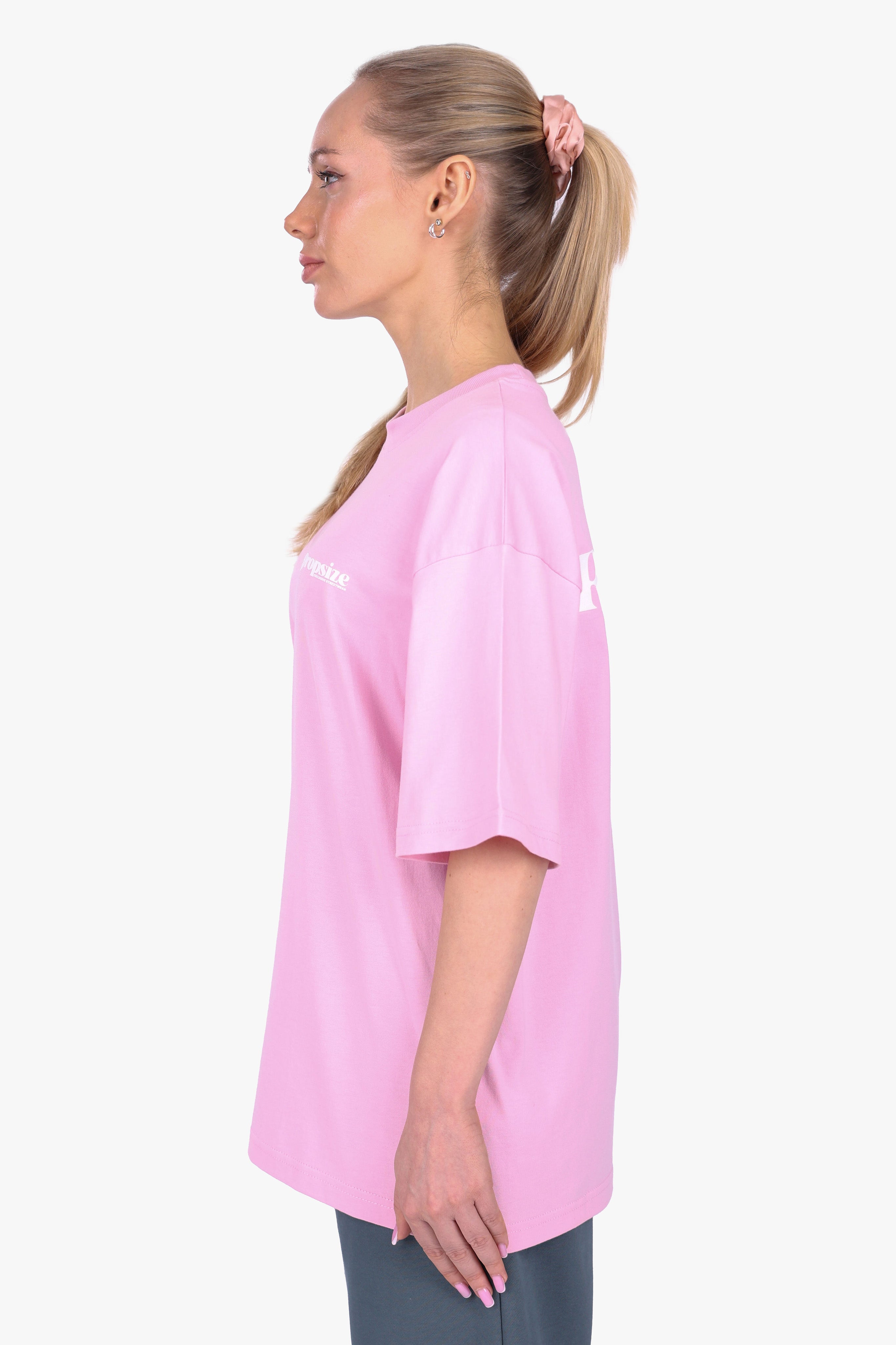 HEAVY OVERSIZE RAW AND REAL T-SHIRT PINK