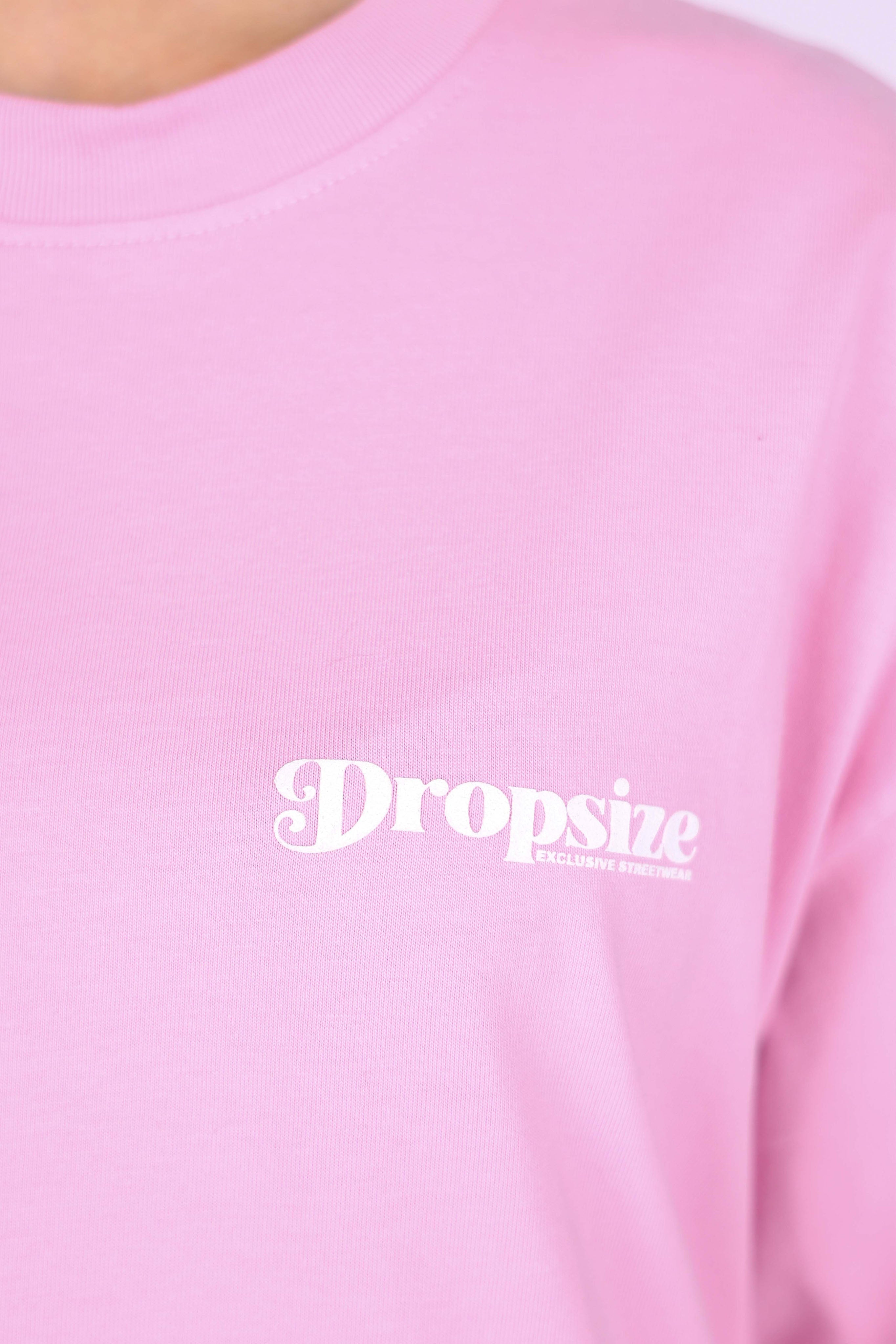 HEAVY OVERSIZE RAW AND REAL T-SHIRT PINK