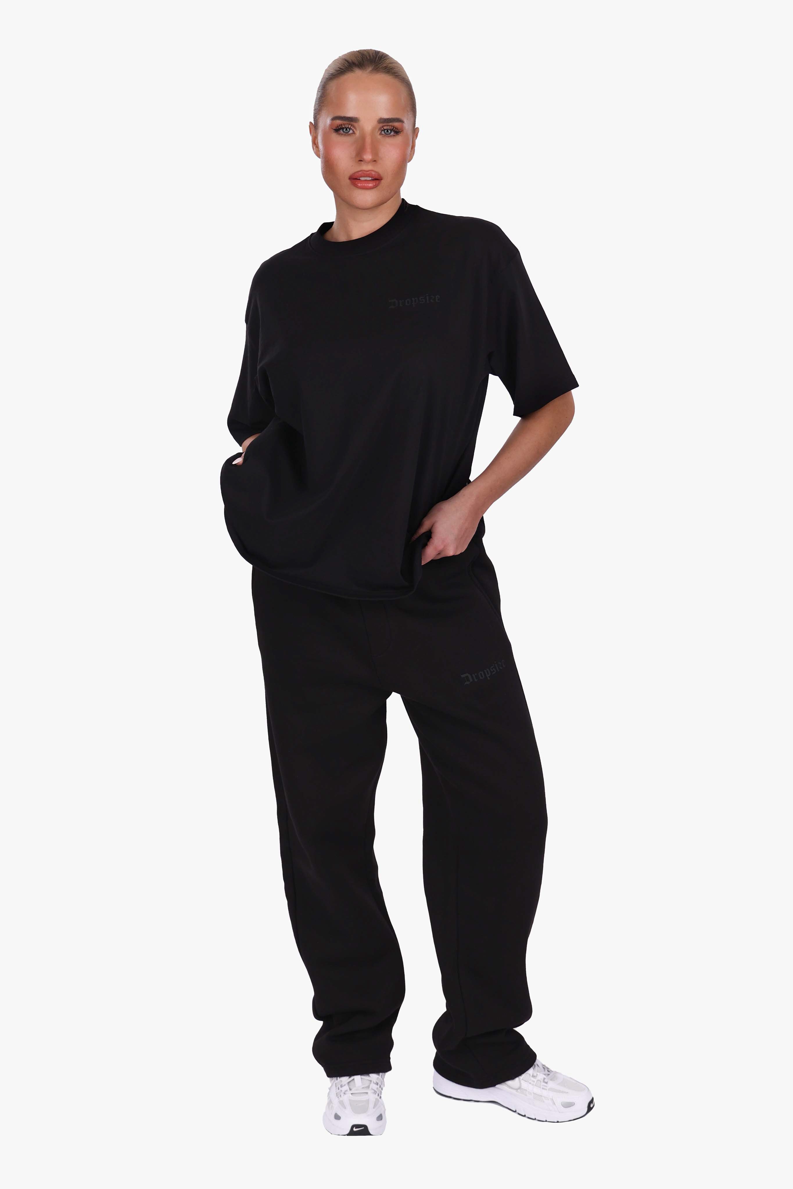 WOMEN BASIC COZY T-SHIRT BLACK