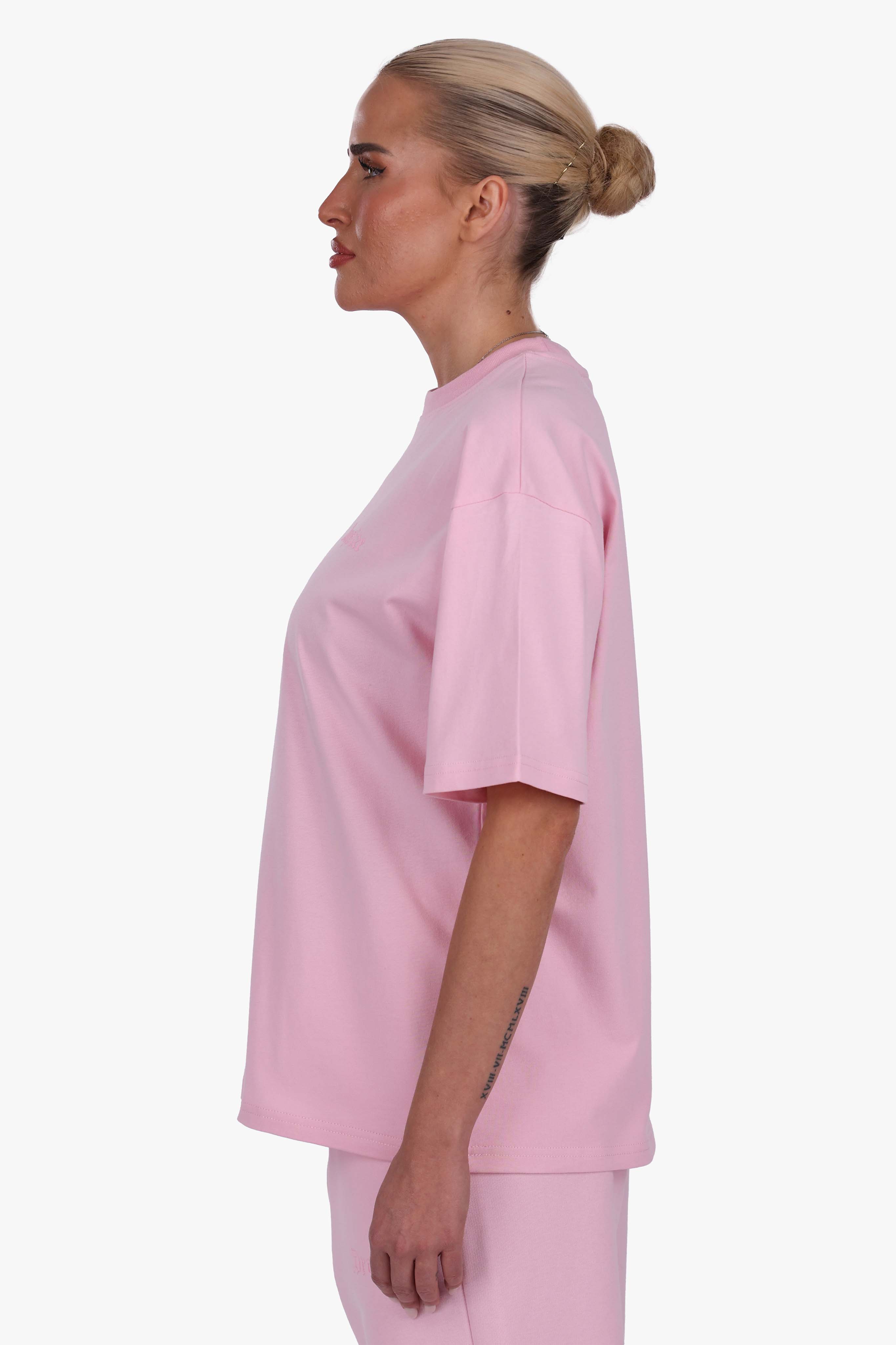 WOMEN BASIC COZY T-SHIRT PINK