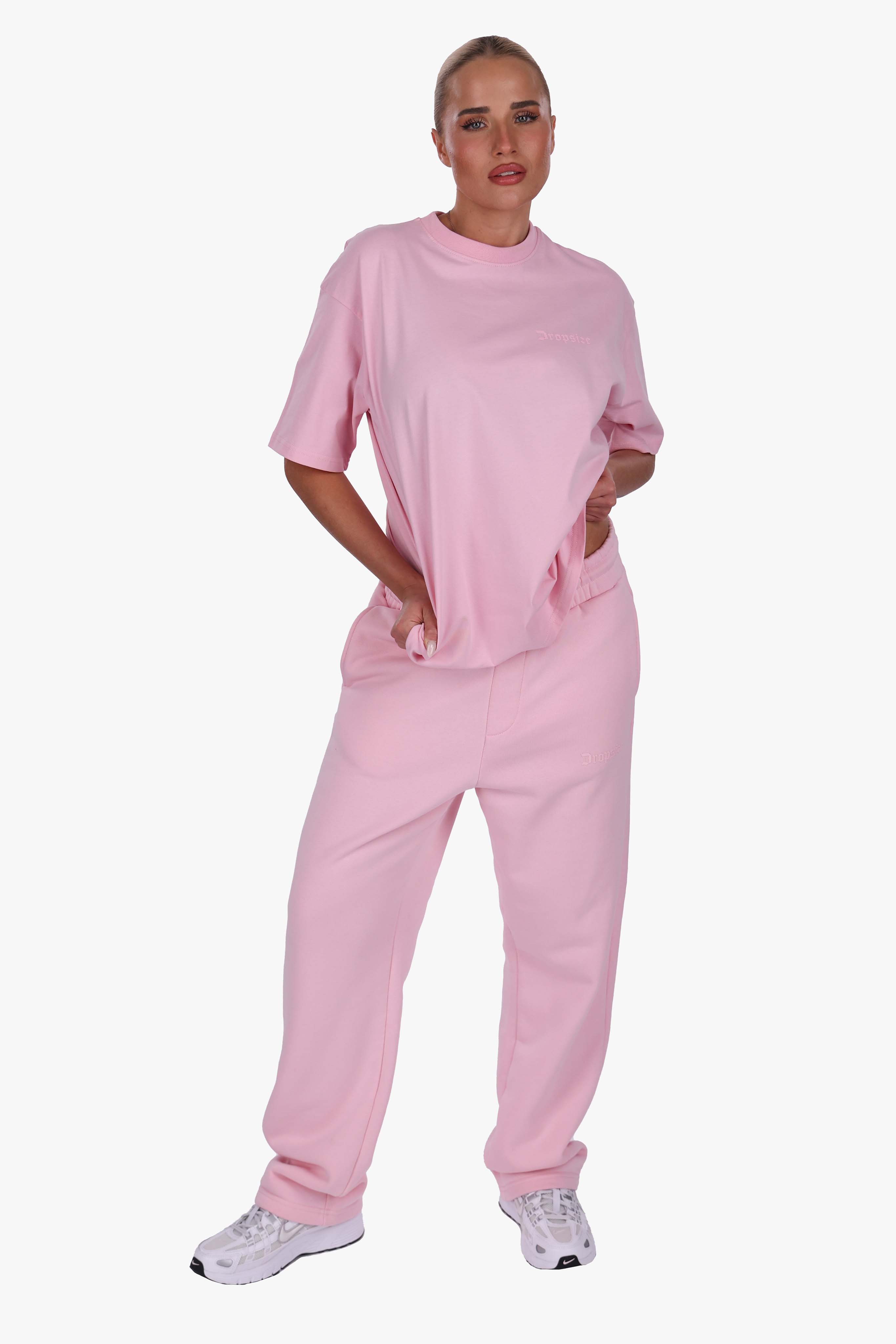 WOMEN BASIC COZY T-SHIRT PINK