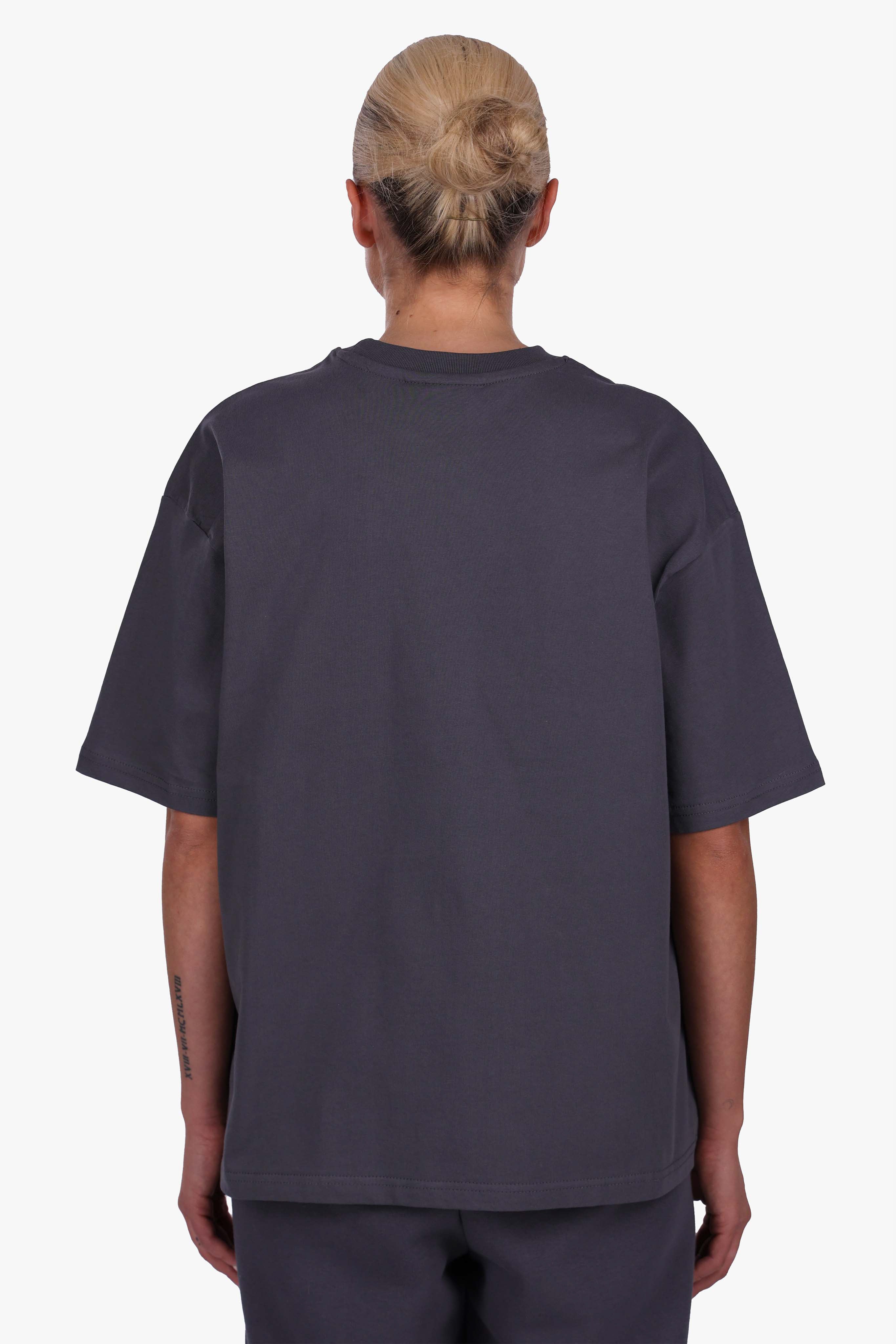 WOMEN BASIC COZY T-SHIRT STEEL GREY