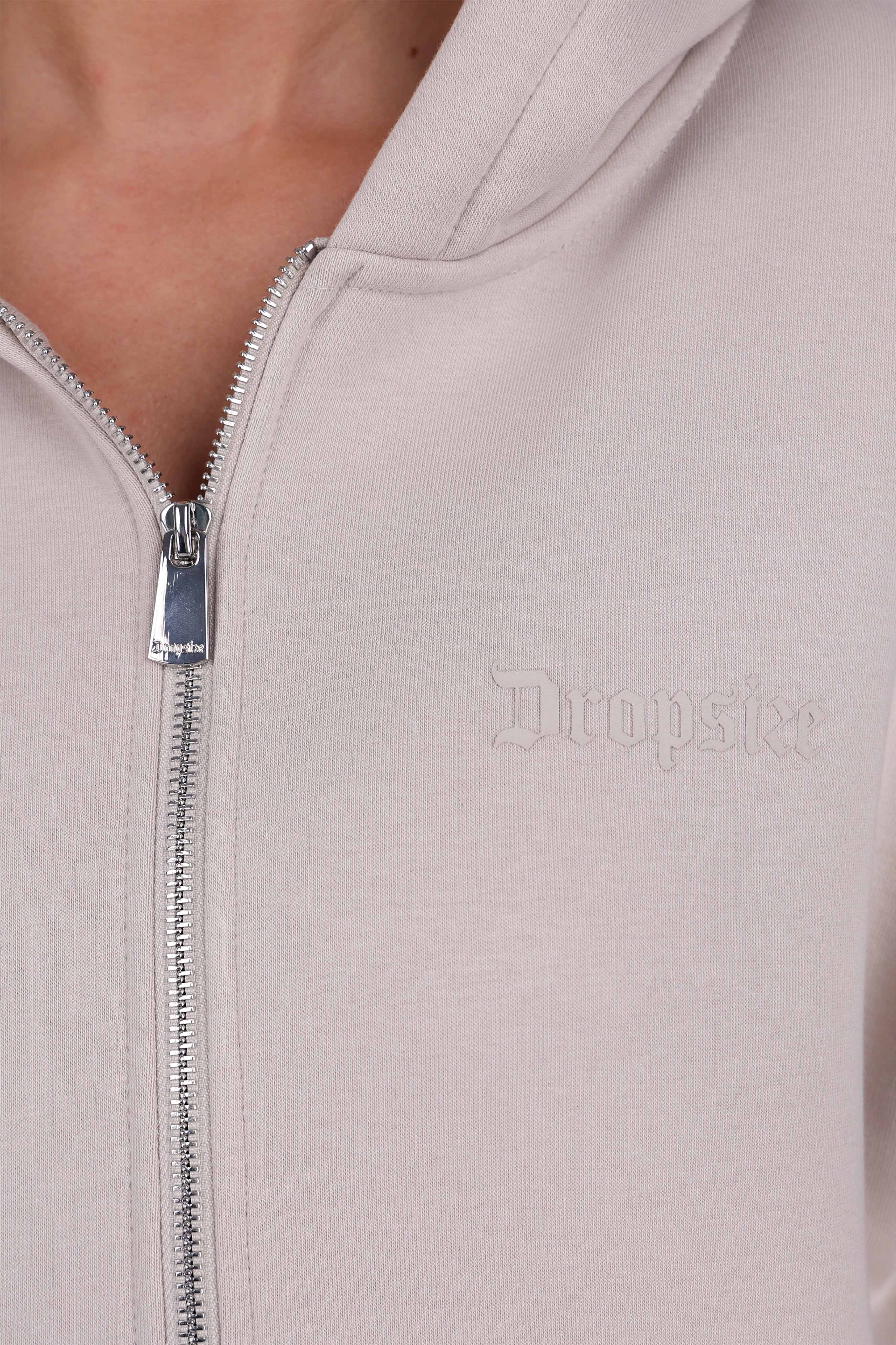 WOMEN BASIC COZY ZIP-HOODIE MOON BEAN