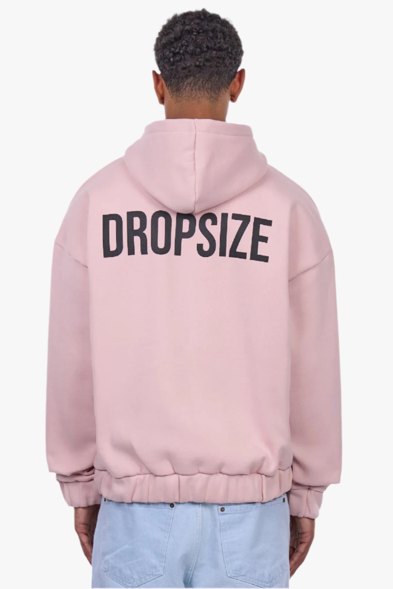 HEAVY OVERSIZE HD PRINT ZIP HOODIE LOTUS