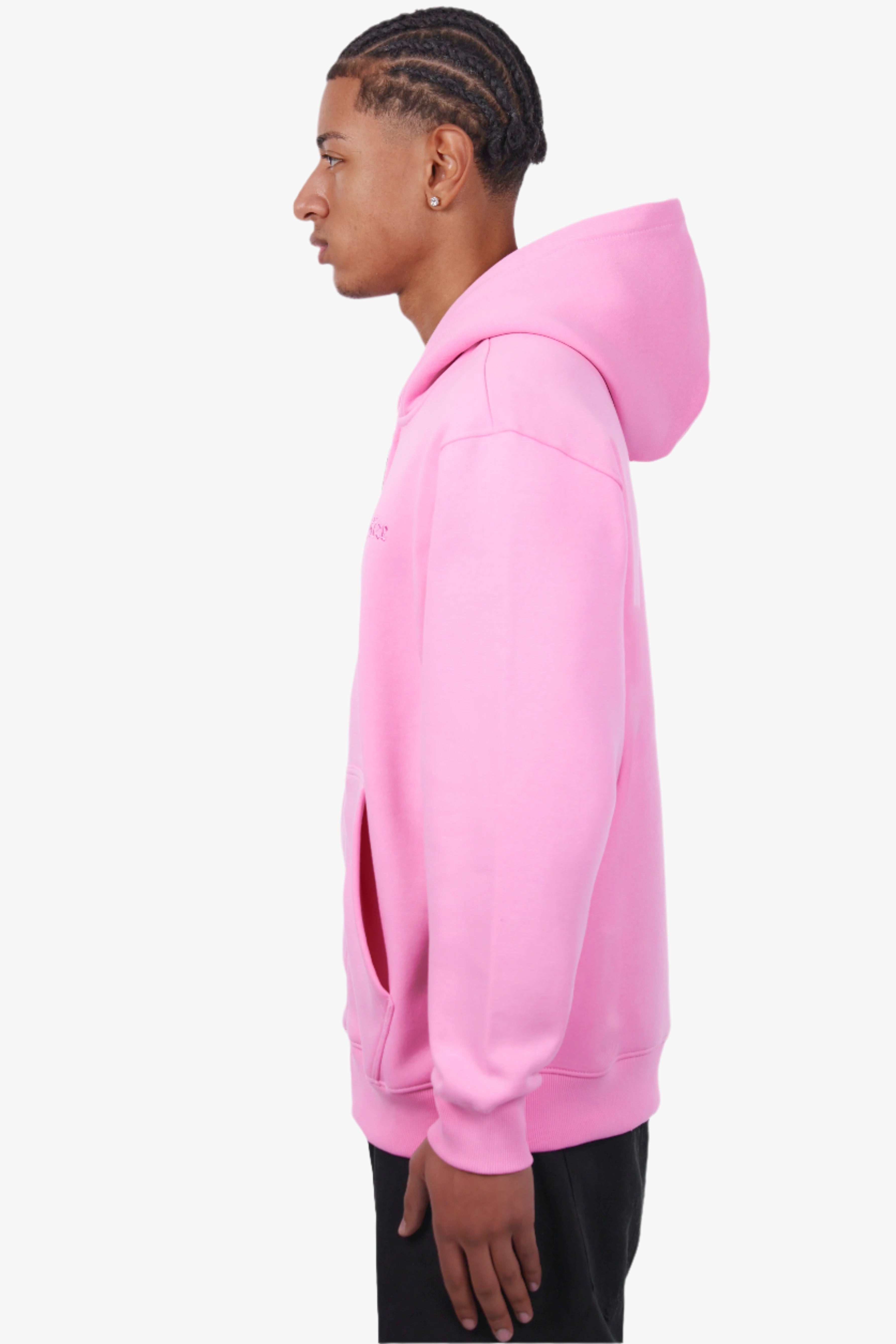 REGULAR FIT ZIP-HOODIE PINK