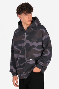 BOXY ZIPPER CAMOUFLAGE ANTHRACITE