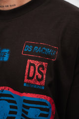HEAVY RACING T-SHIRT WASHED BLACK