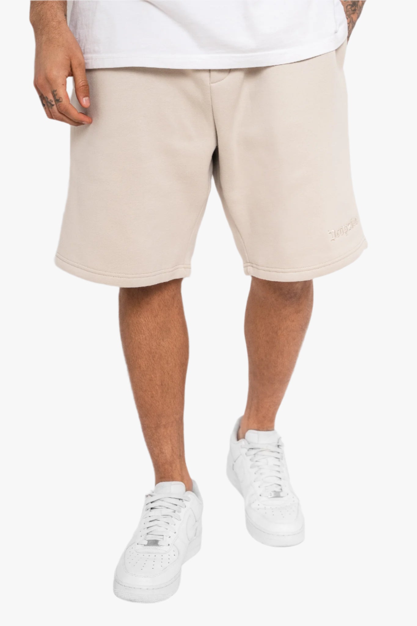 HEAVY SWEAT EMBO SHORT MOON BEAM