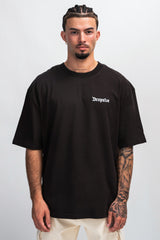 HEAVY CLOUD DOVE T-SHIRT WASHED BLACK