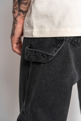 STRAIGHT FIT JEANS WASHED GREY