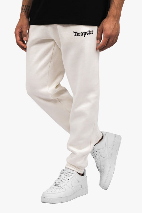 EMBO V2  JOGGER CREAM WHITE