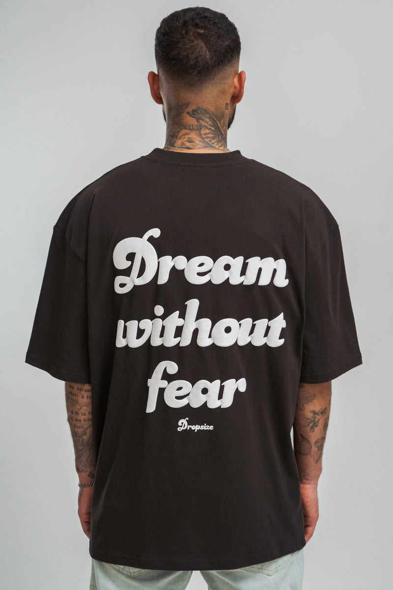 HEAVY DREAM WITHOUT FEAR T-SHIRT WASHED BLACK