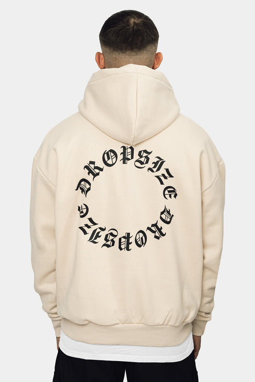 HEAVY OVERSIZE CIRCLE HOODIE COCONUT MILK