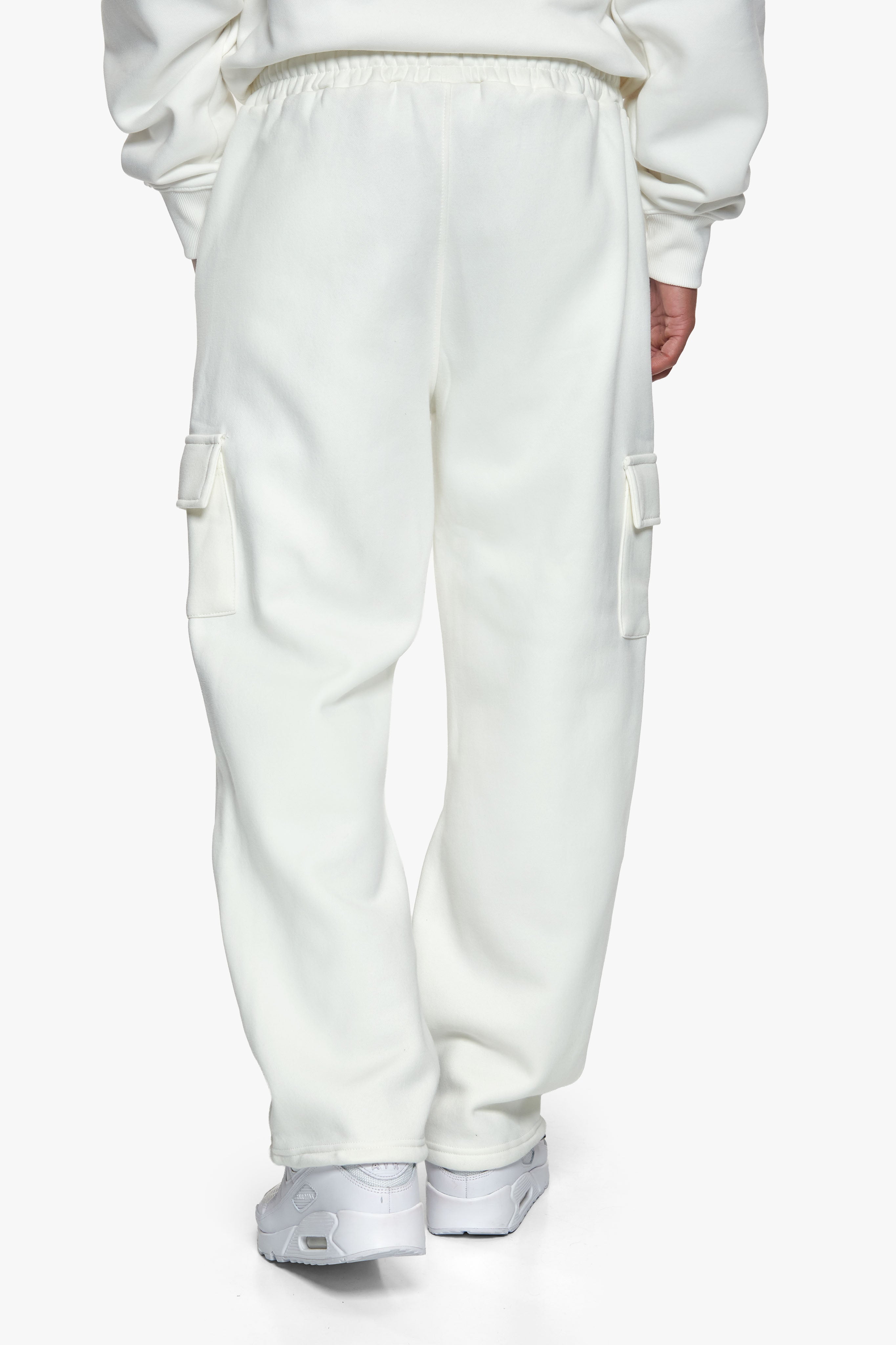 CARGO LOOSE FIT SWEATPANTS CREAM WHITE