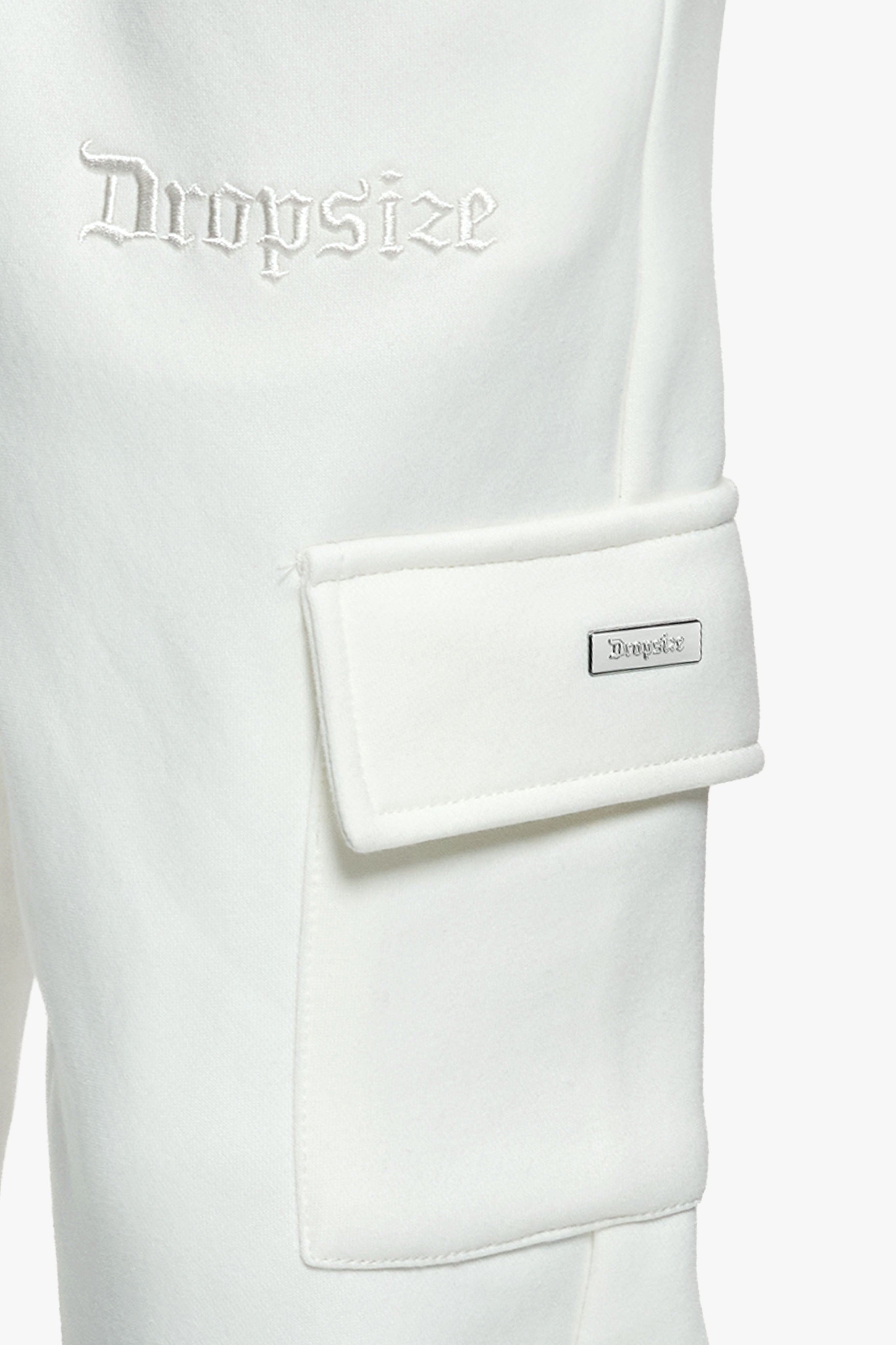 CARGO LOOSE FIT SWEATPANTS CREAM WHITE