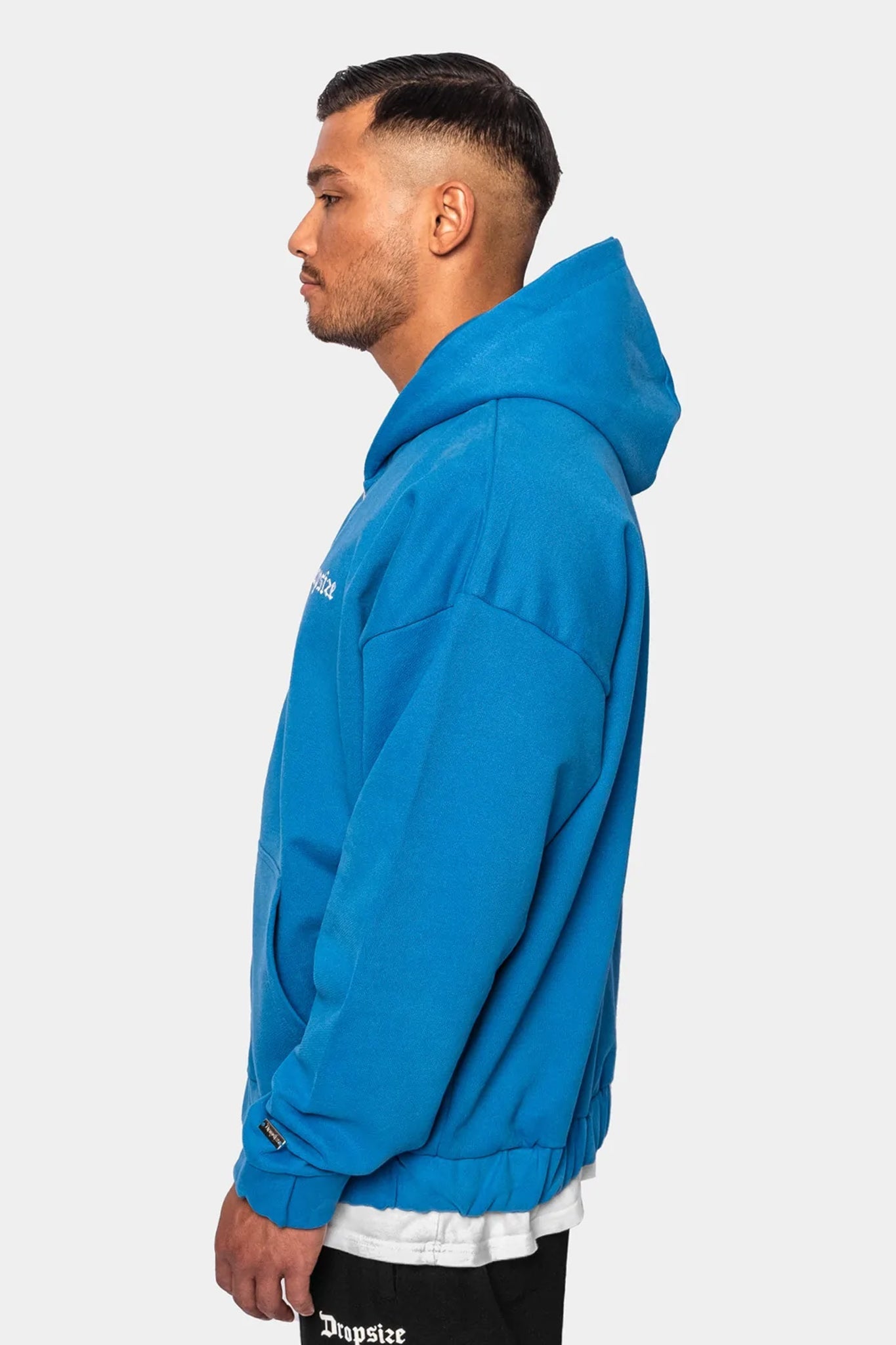 Blank blue hoodie on sale