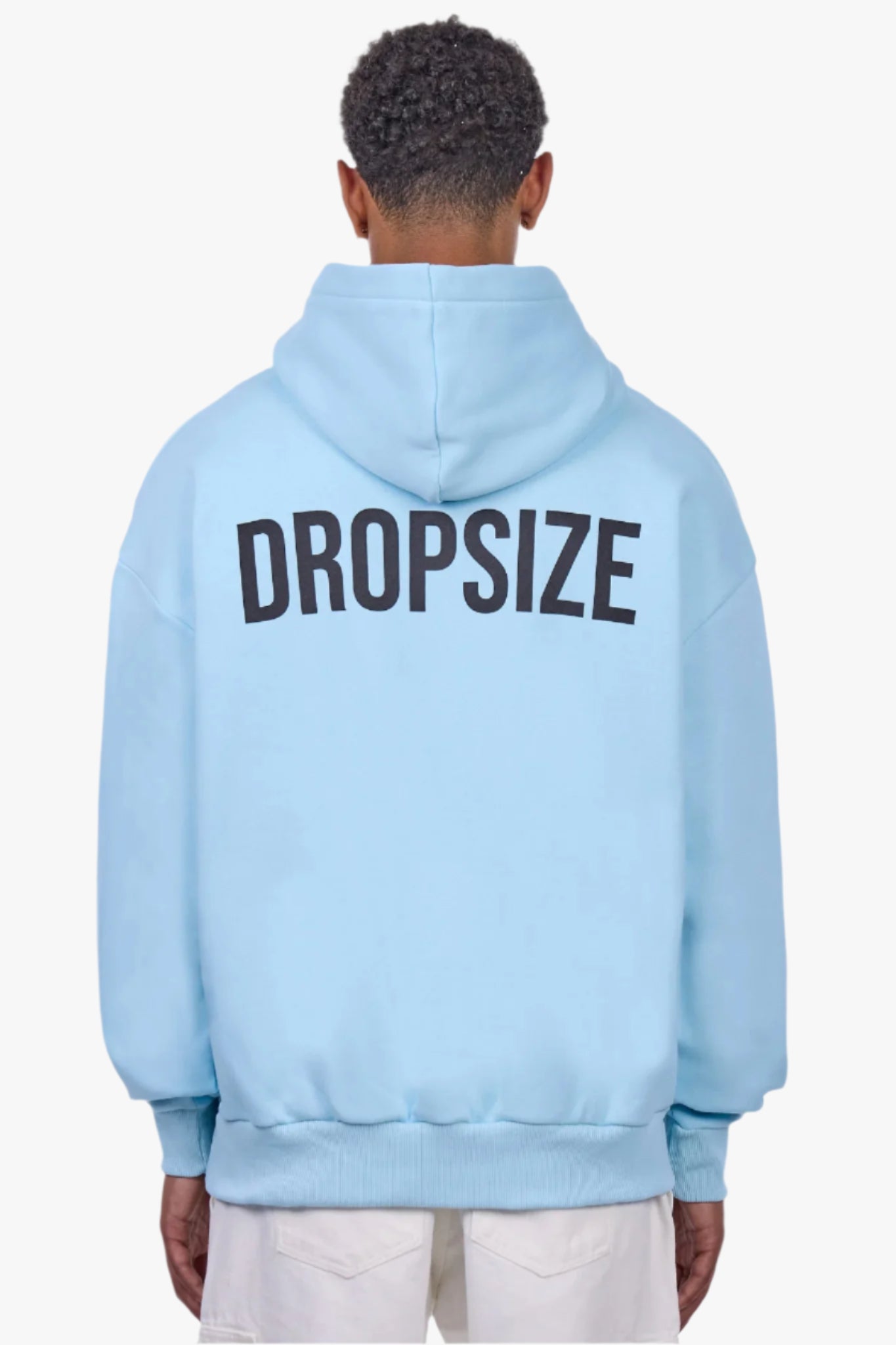 HEAVY OVERSIZE HD PRINT HOODIE BLUE GLOW