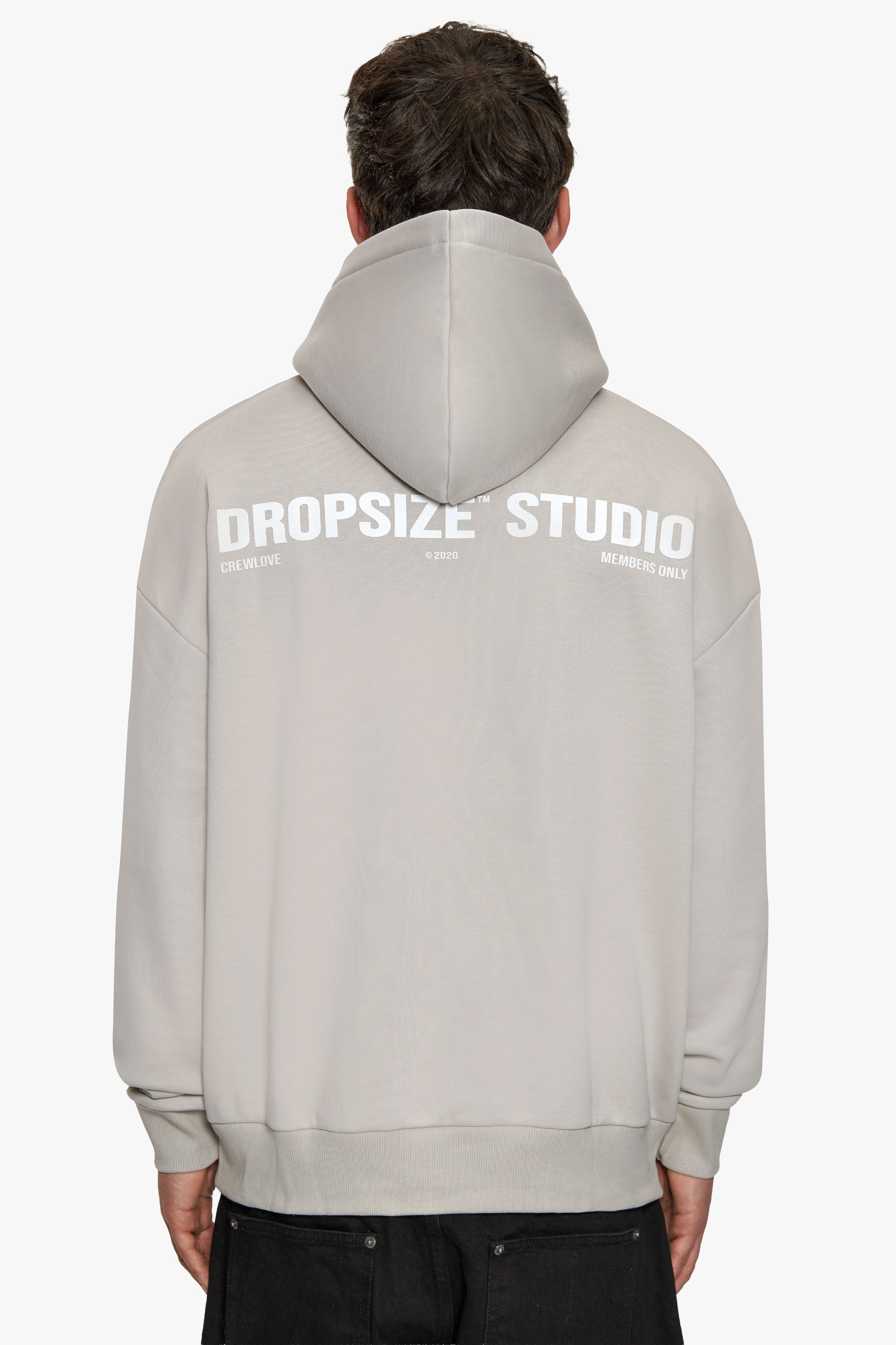 HEAVY OVERSIZE STUDIO HOODIE MOON BEAM / WHITE