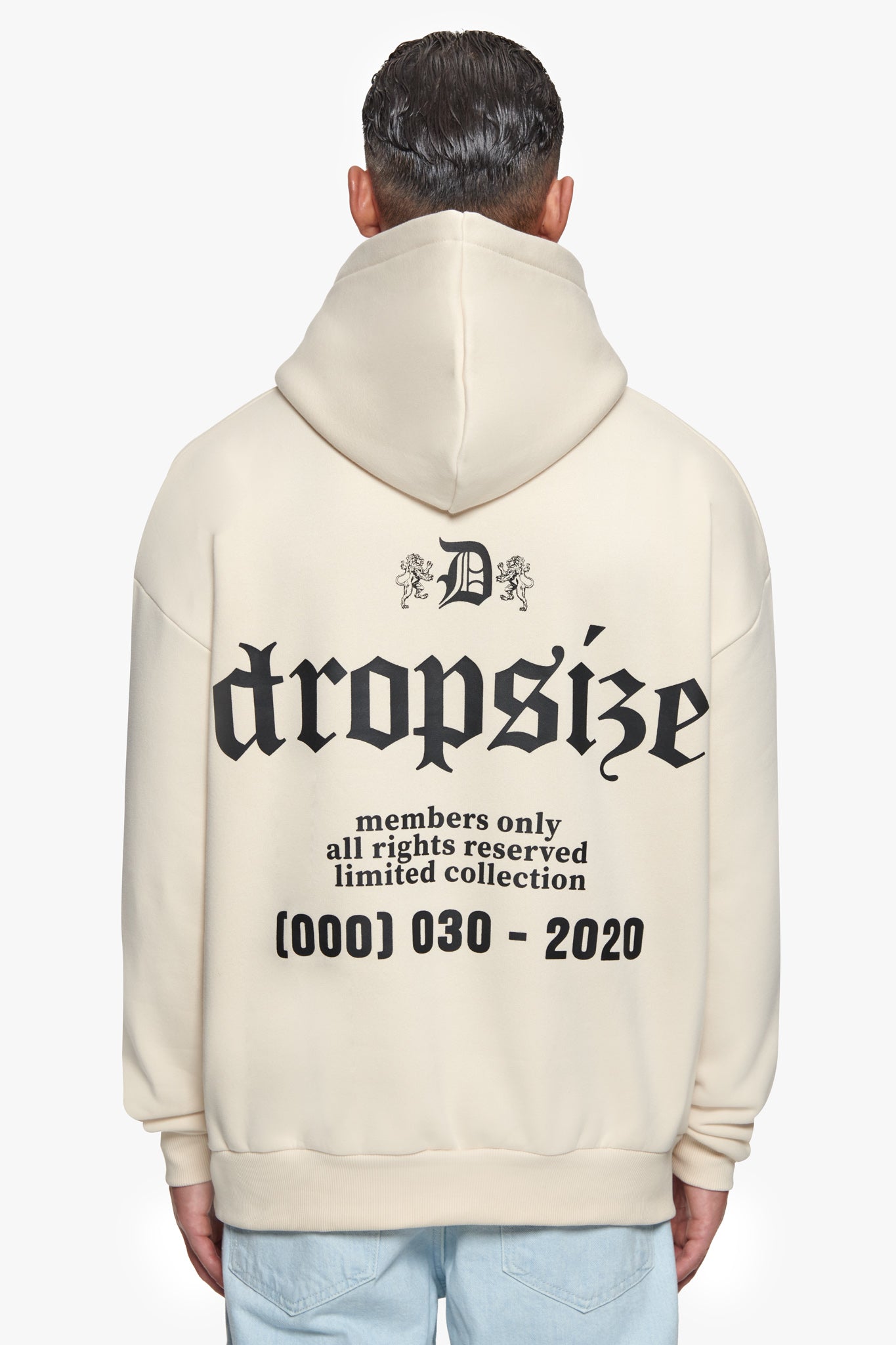 HEAVY OVERSIZE NUMBER HOODIE COCONUT MILK