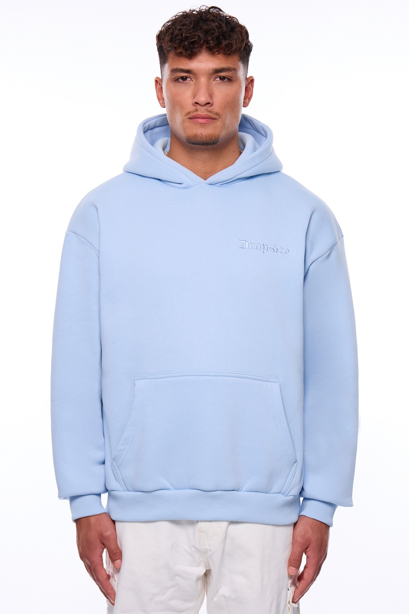 HEAVY LOOSE FIT HOODIE BABY BLUE