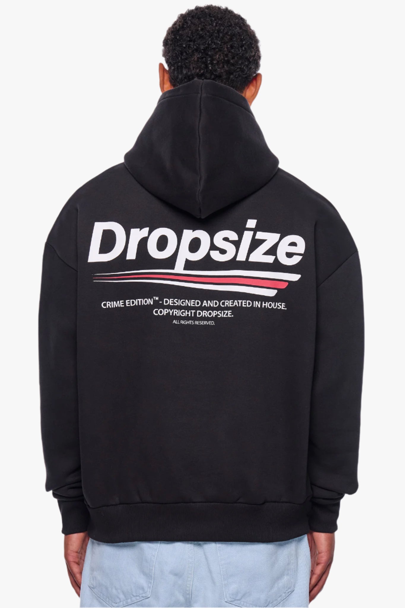 HEAVY OVERSIZE COPYRIGHT HOODIE BLACK