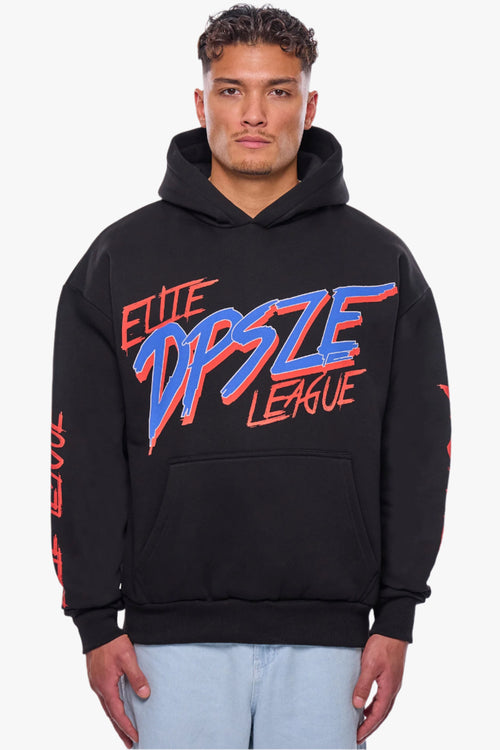HEAVY OVERSIZE LOUD ELITE  HOODIE BLACK