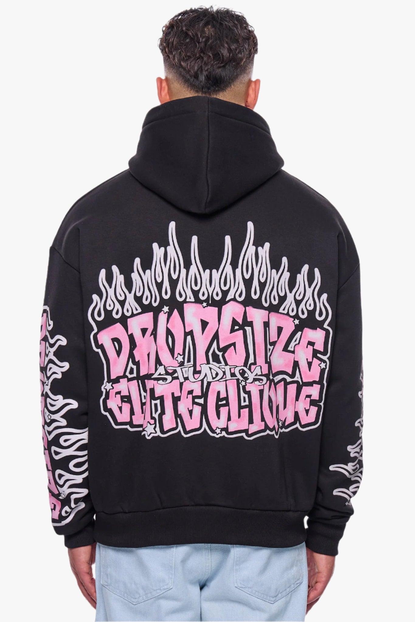 HEAVY OVERSIZE LOUD CLIQUE  HOODIE BLACK